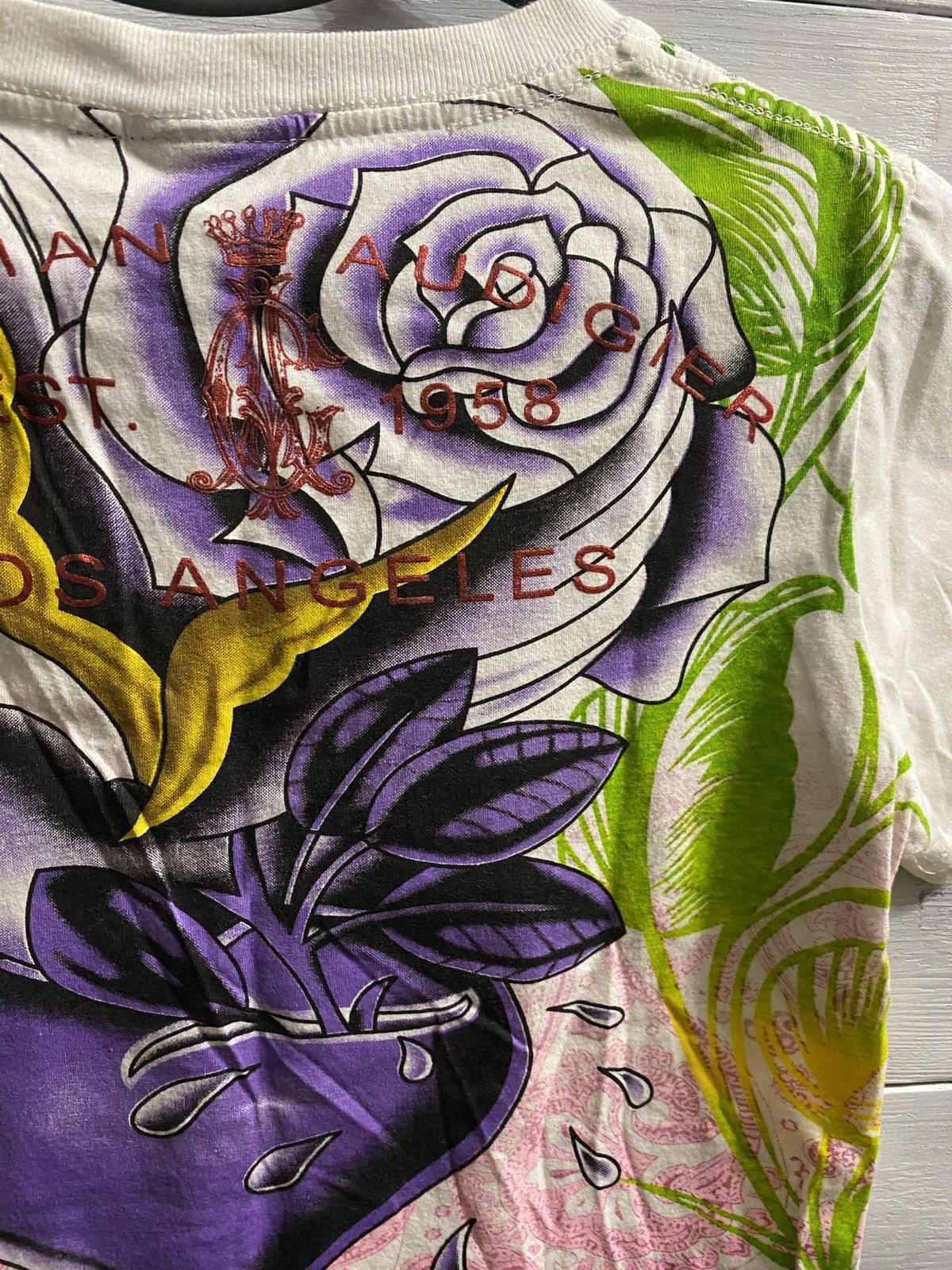 Christian Audigier Rare Vintage T-shirt Christian Audigier Los Angeles Ed Hardy Size L / US 10 / IT 46 - 7 Thumbnail