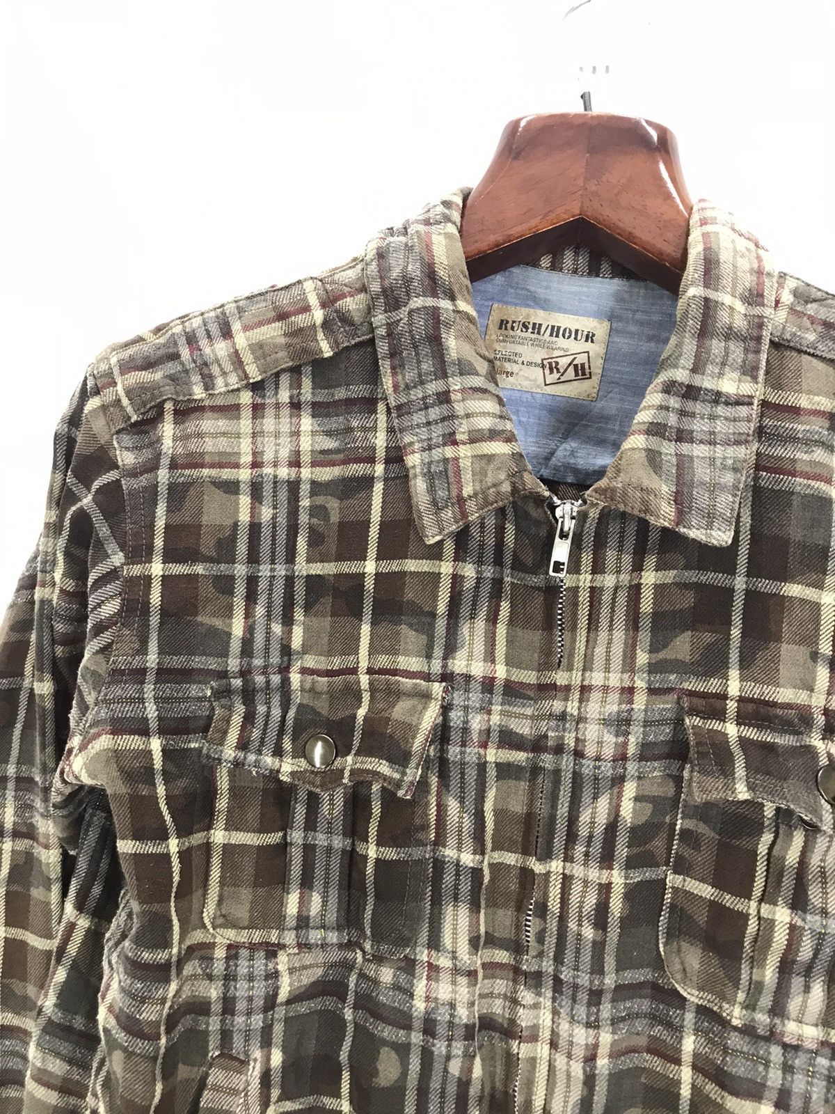 Flannel × Japanese Brand Japanese brand rush hour flannel patches like stone island Size US M / EU 48-50 / 2 - 4 Thumbnail