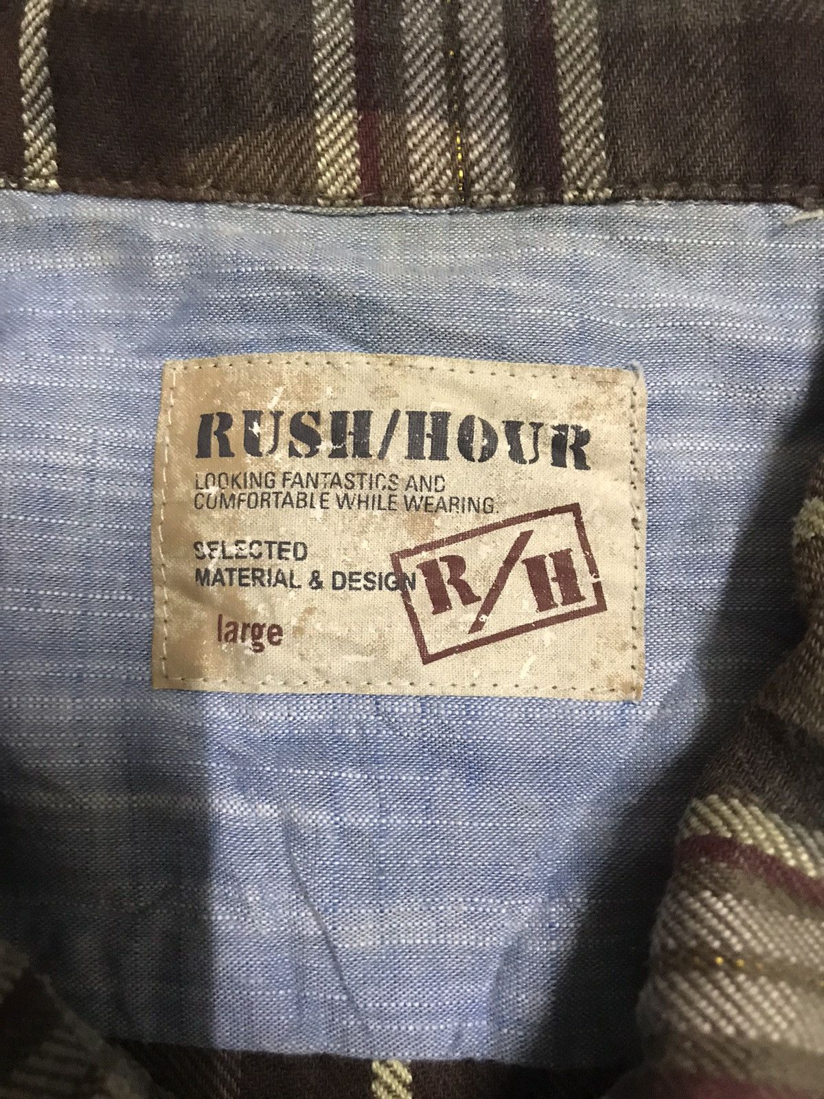 Flannel × Japanese Brand Japanese brand rush hour flannel patches like stone island Size US M / EU 48-50 / 2 - 10 Thumbnail