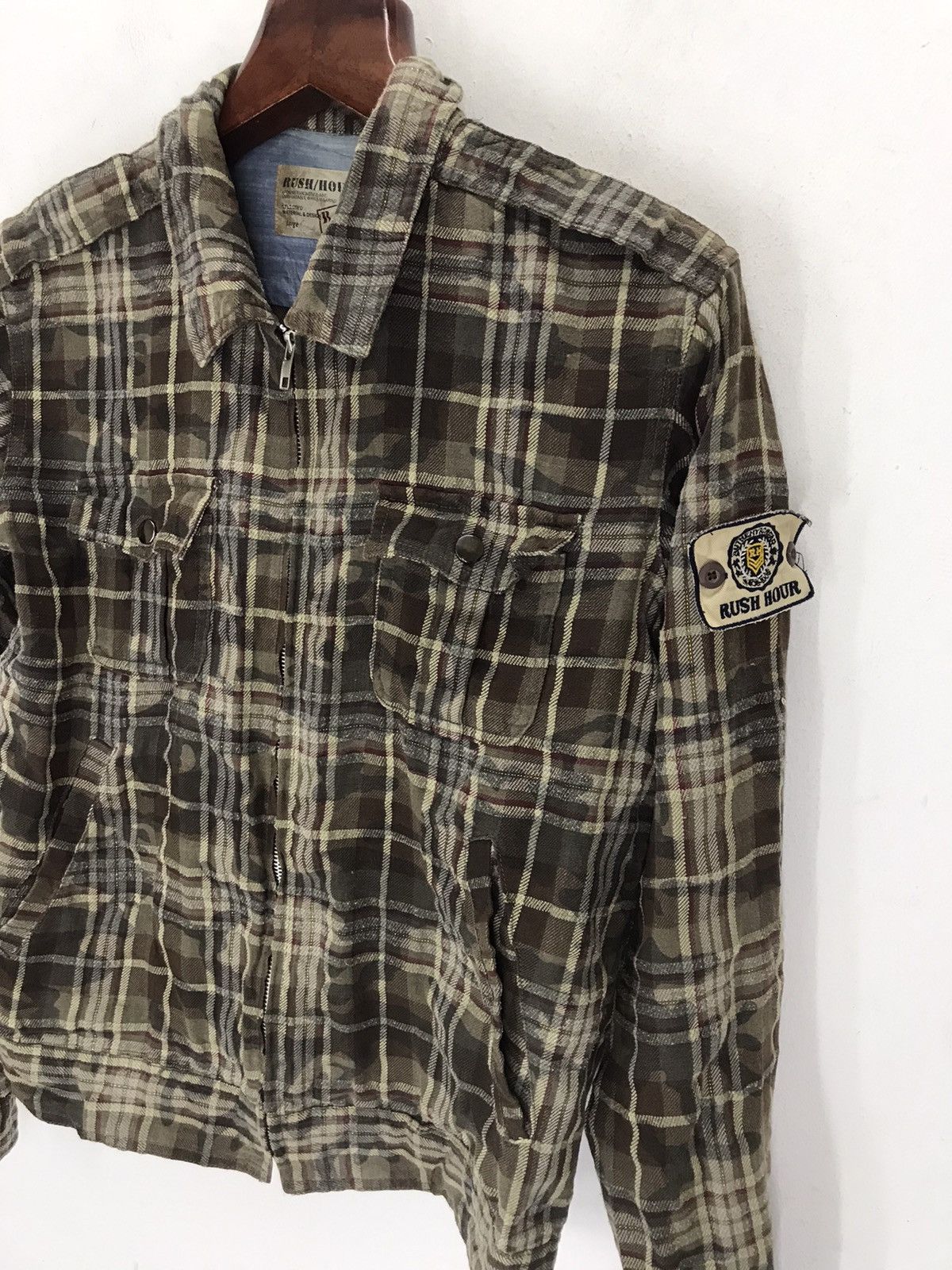 Flannel × Japanese Brand Japanese brand rush hour flannel patches like stone island Size US M / EU 48-50 / 2 - 8 Thumbnail