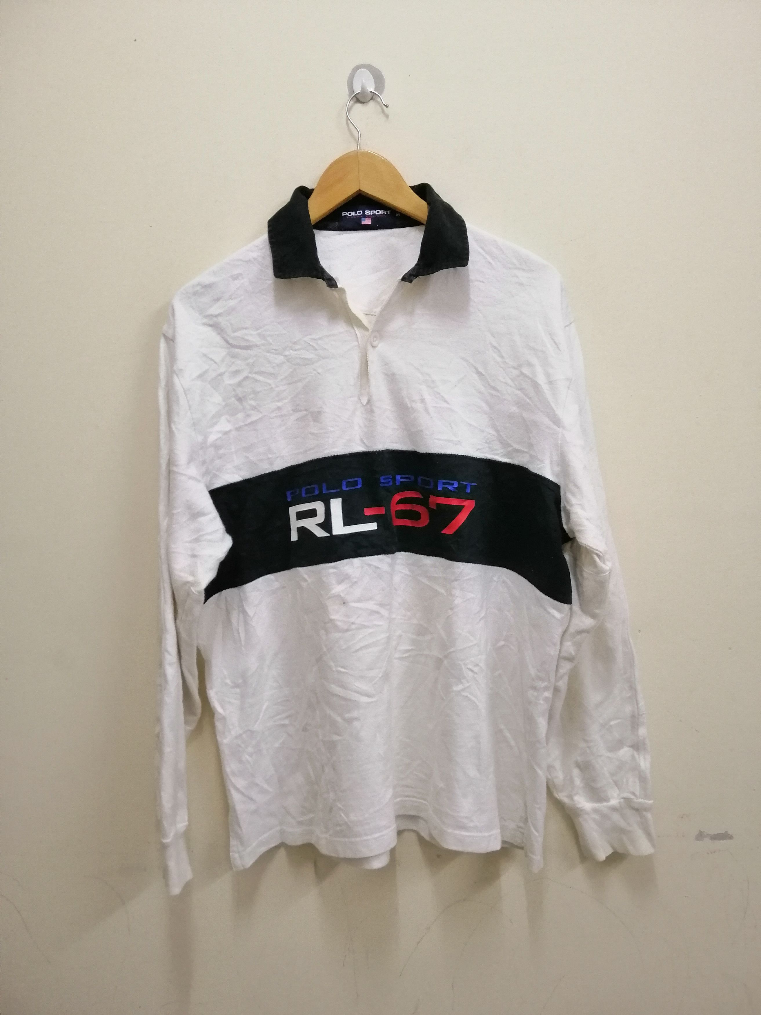 Polo Ralph Lauren Vintage Polo Sport RL-67 rugby shirt by polo ralph lauren Size US M / EU 48-50 / 2 - 1 Thumbnail