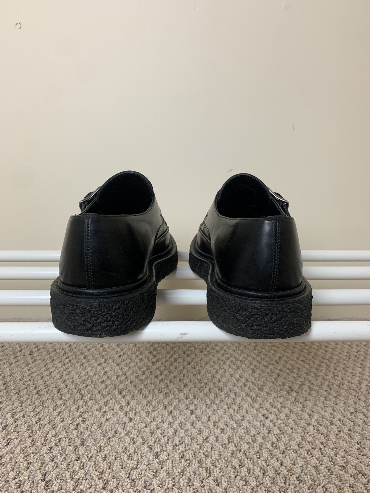 Hedi Slimane × Saint Laurent Paris Saint Laurent Paris AW14 Black Leather Monk Strap Creepers Size US 6 / EU 39 - 8 Thumbnail