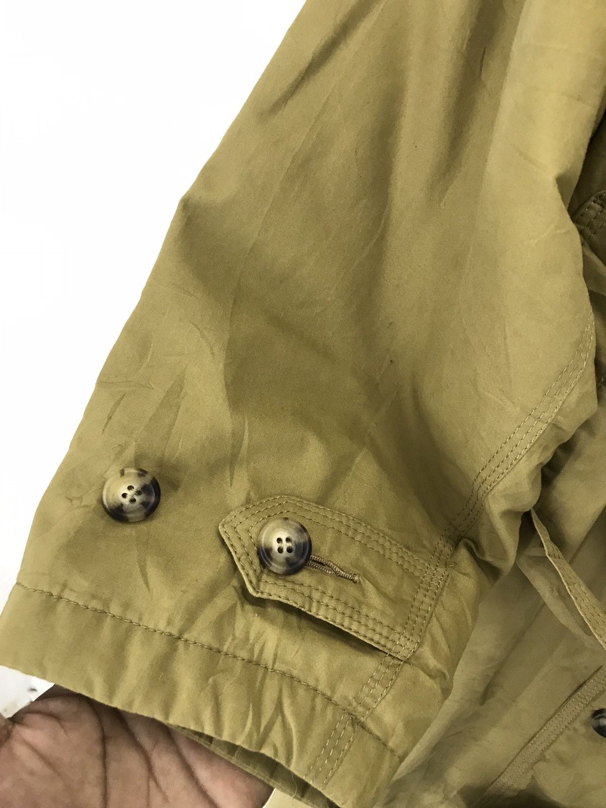 Nigel Cabourn Vintage 80s Nigel Cabourn England Double breast over coat Size US XL / EU 56 / 4 - 3 Thumbnail