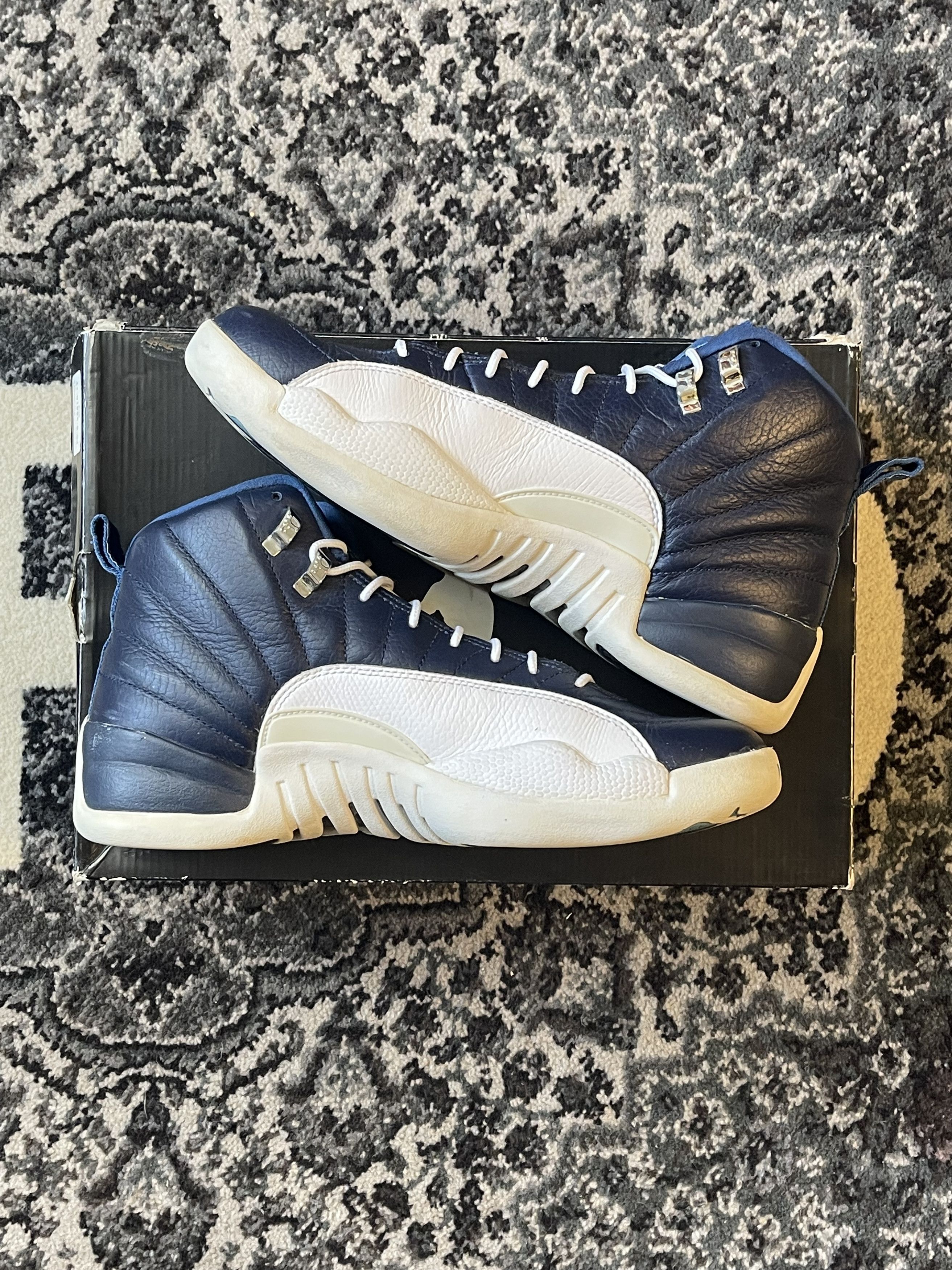 Nike Jordan 12 Obsidian Size 10 Pre-Owned Size US 10 / EU 43 - 3 Thumbnail