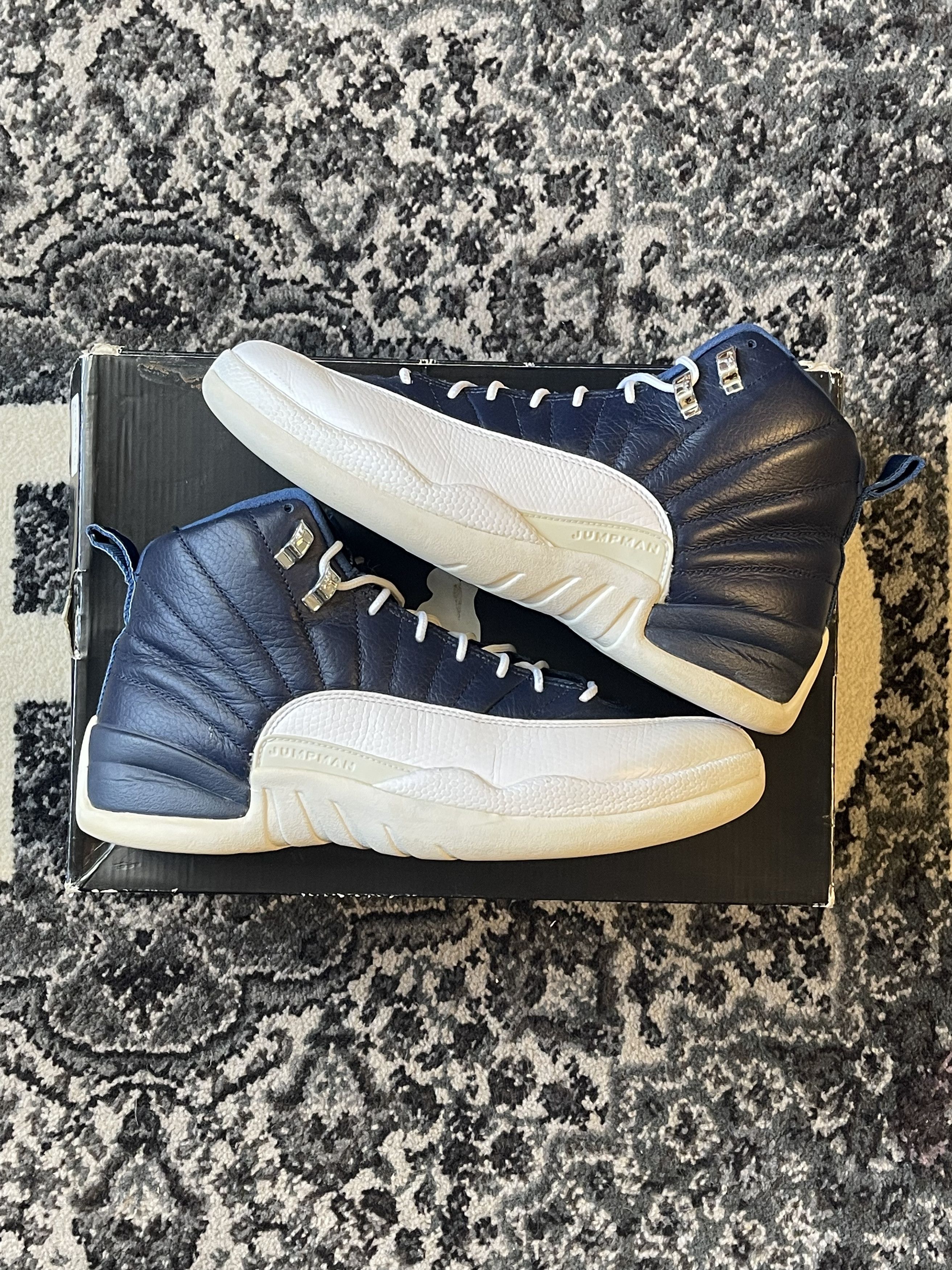 Nike Jordan 12 Obsidian Size 10 Pre-Owned Size US 10 / EU 43 - 2 Thumbnail