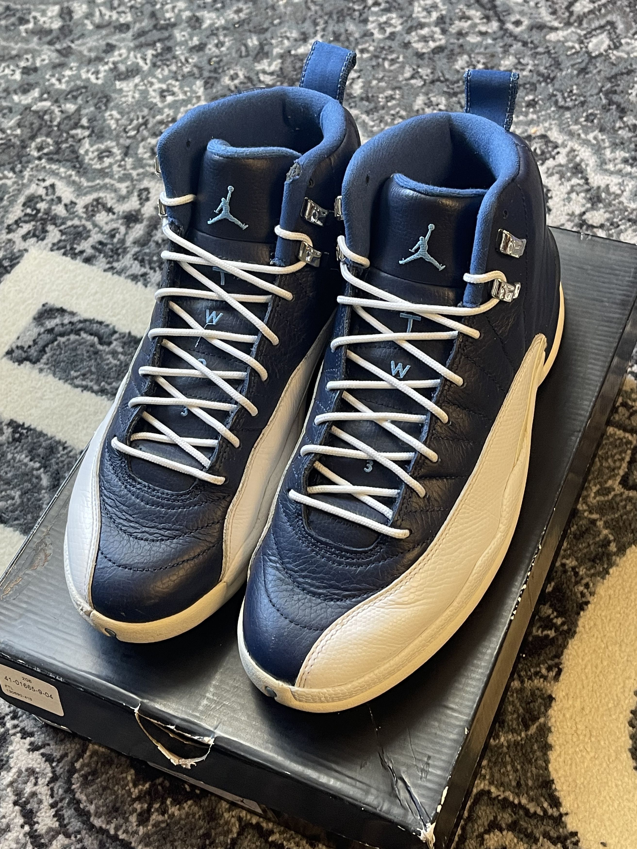 Nike Jordan 12 Obsidian Size 10 Pre-Owned Size US 10 / EU 43 - 4 Thumbnail
