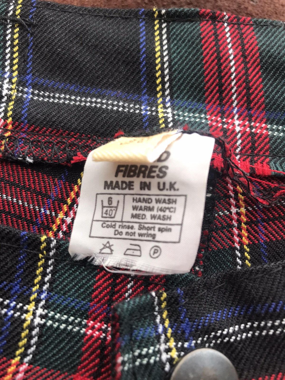 Vintage Vintage UK made tartan bondage punk multizipper pants Size US 36 / EU 52 - 13 Thumbnail