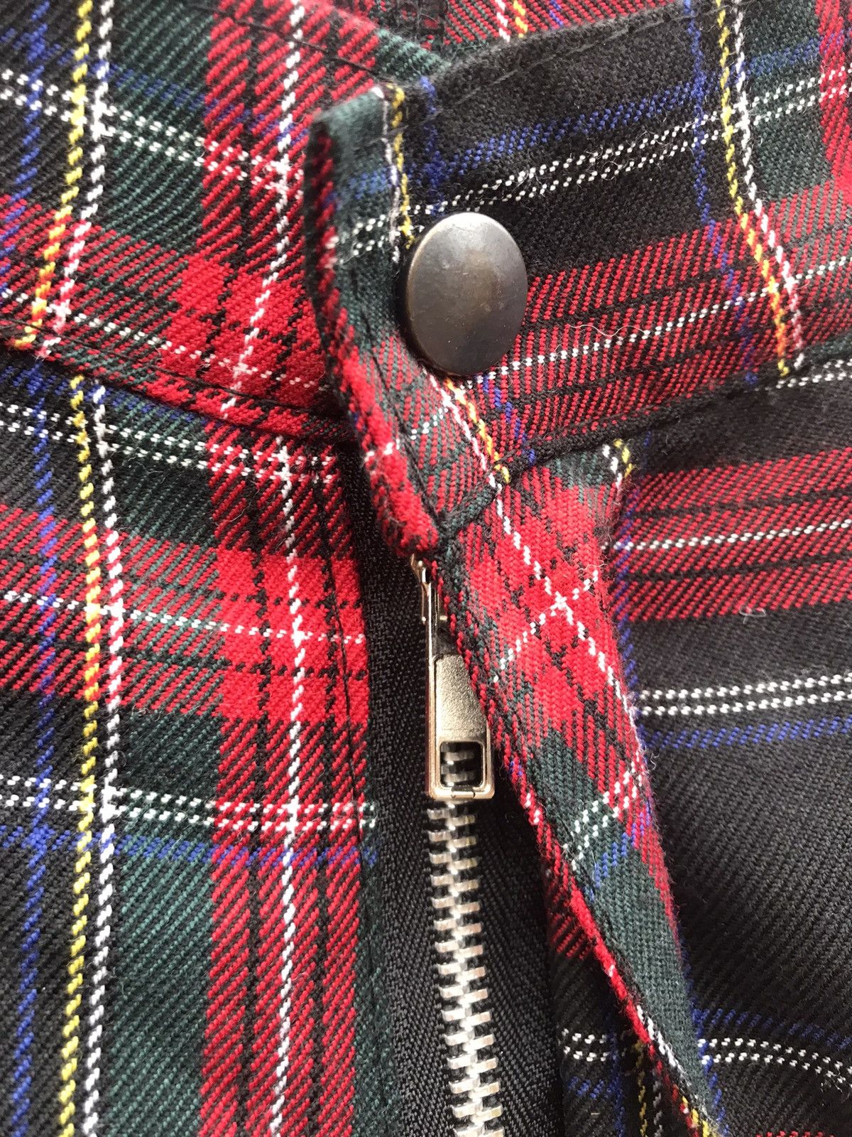 Vintage Vintage UK made tartan bondage punk multizipper pants Size US 36 / EU 52 - 7 Thumbnail