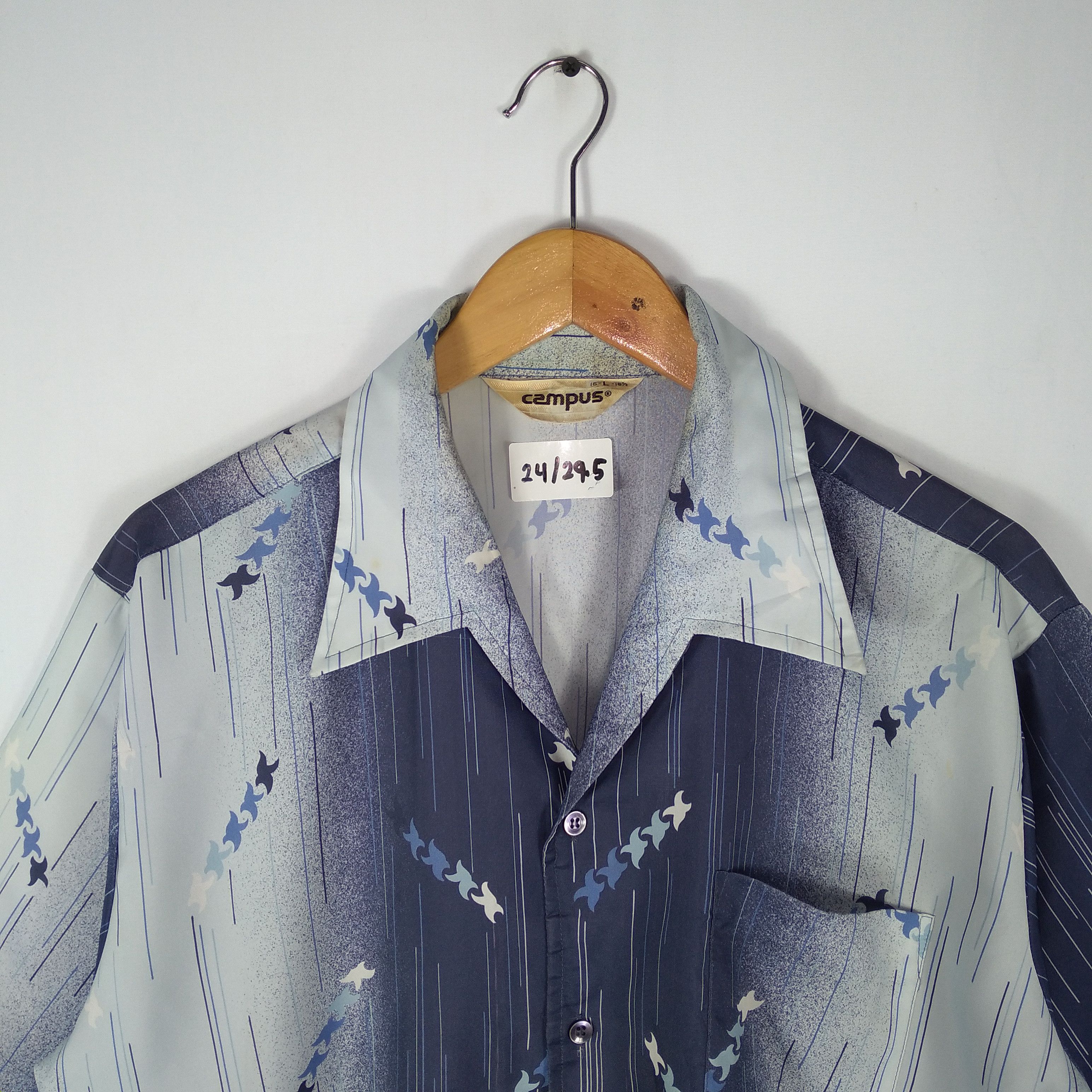 Dragonfly × Japanese Brand × Vintage Vintage Fullprint Ninja Samurai Shuriken Button Shirt Size US L / EU 52-54 / 3 - 2 Thumbnail