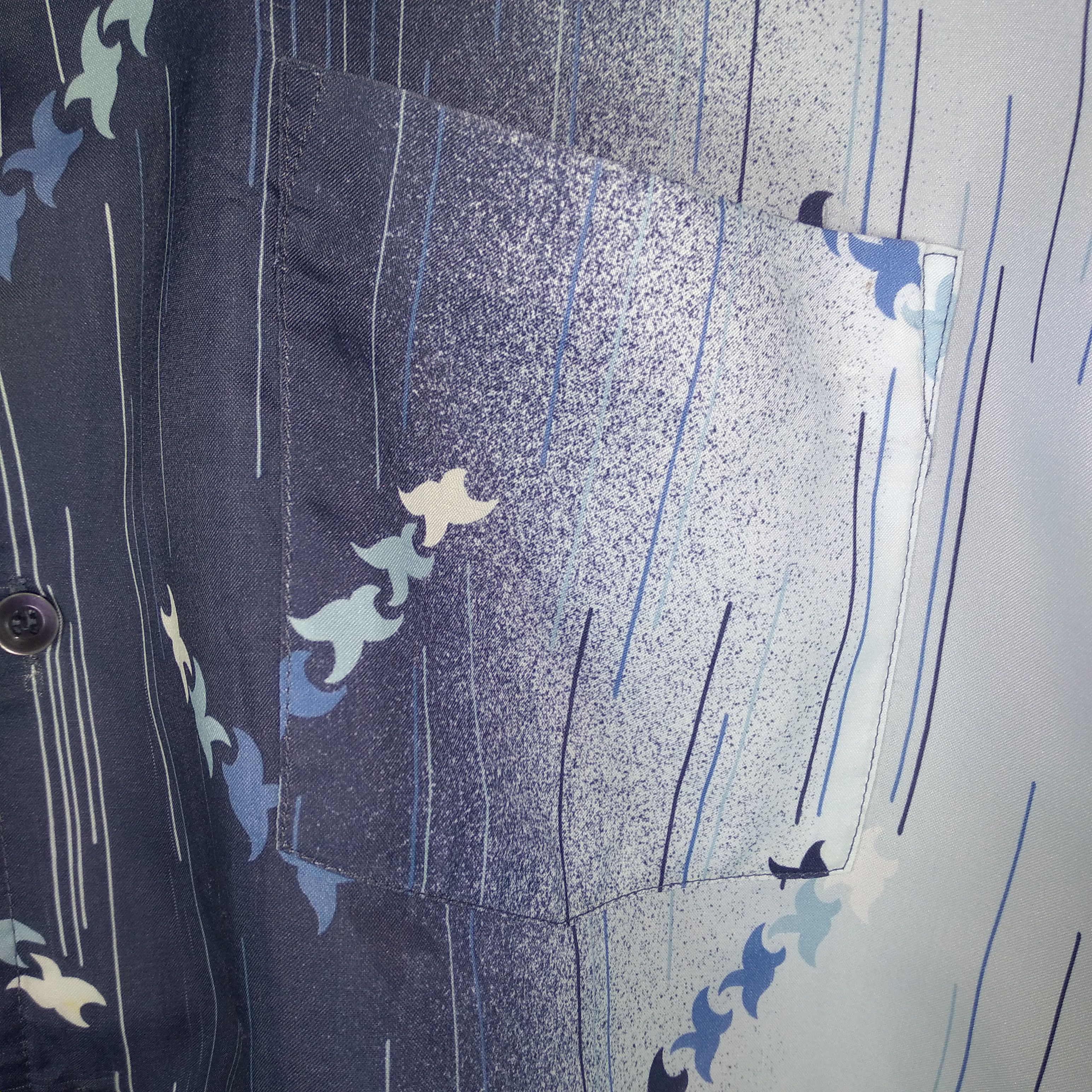 Dragonfly × Japanese Brand × Vintage Vintage Fullprint Ninja Samurai Shuriken Button Shirt Size US L / EU 52-54 / 3 - 4 Thumbnail