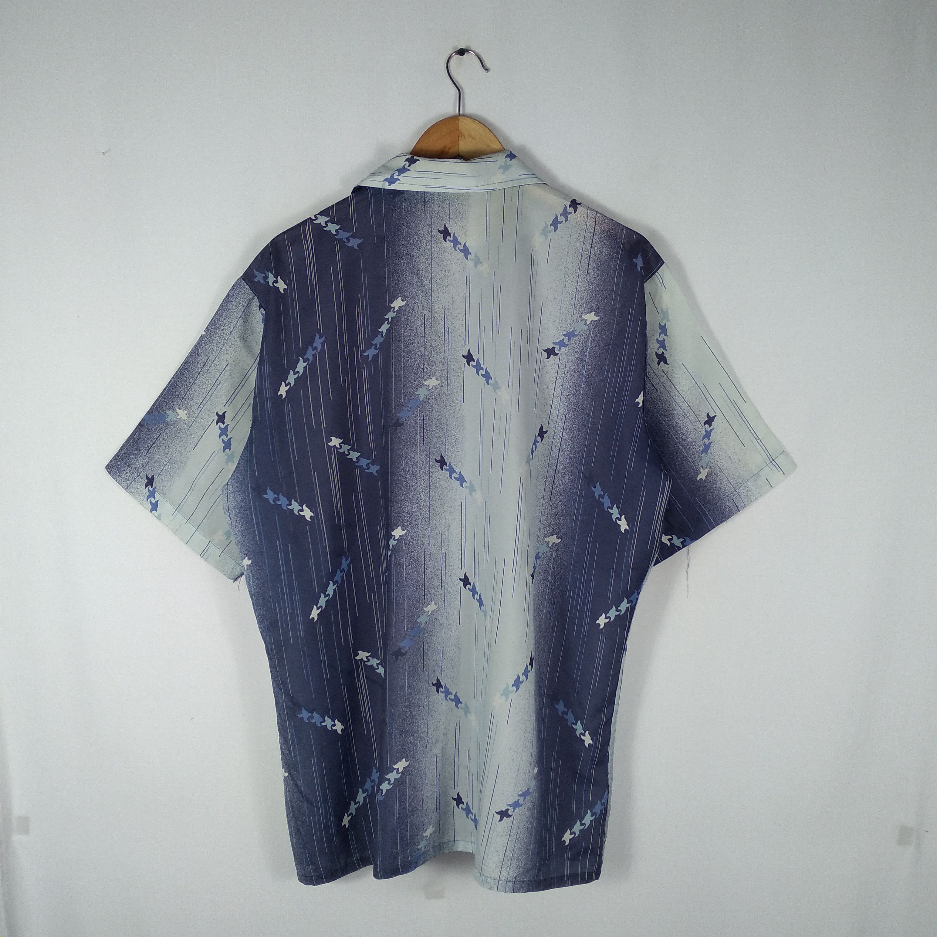 Dragonfly × Japanese Brand × Vintage Vintage Fullprint Ninja Samurai Shuriken Button Shirt Size US L / EU 52-54 / 3 - 5 Thumbnail
