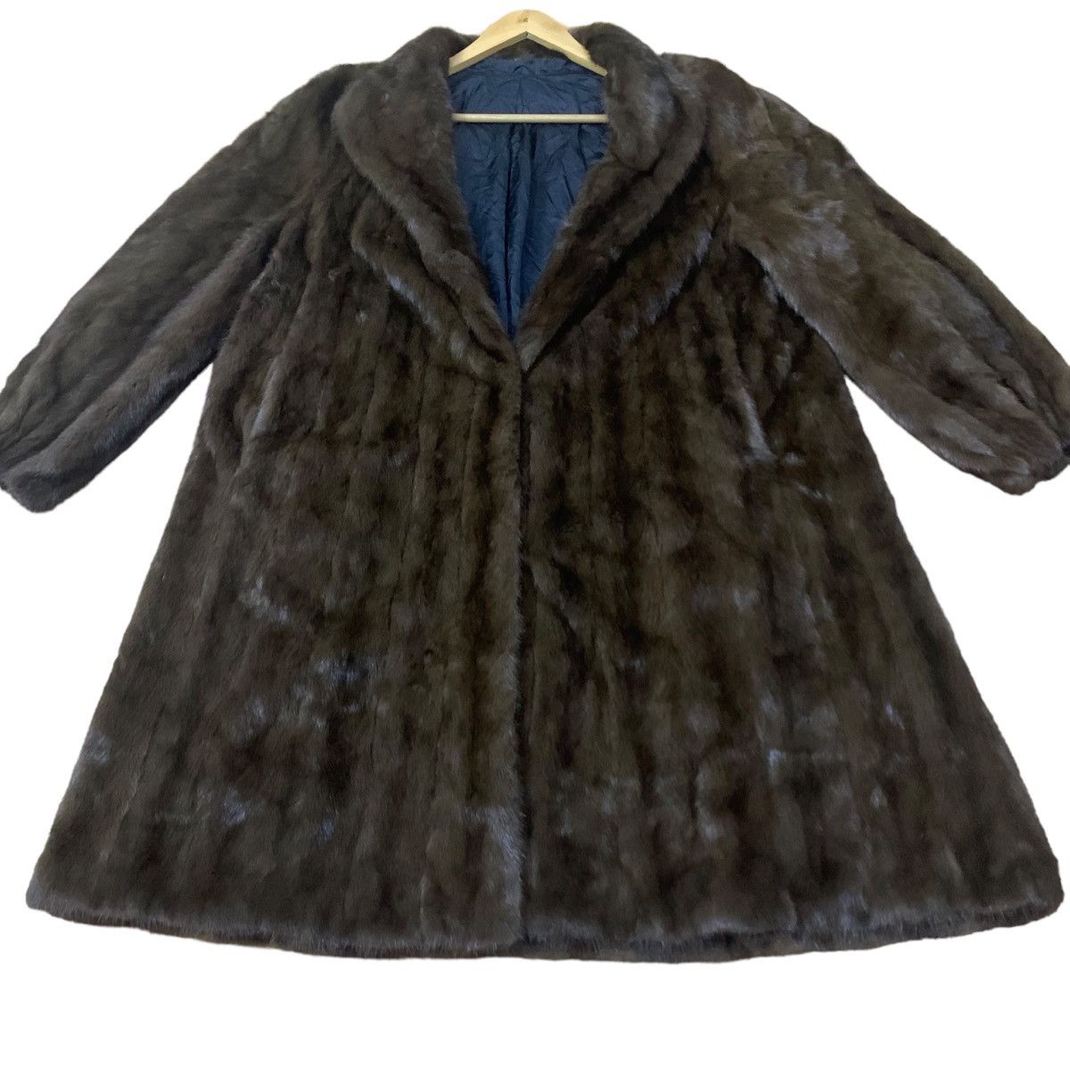 Lanvin × Sagafurs Lanvin Paris Mink Fur Faux Winter Coat Size ONE SIZE - 4 Thumbnail