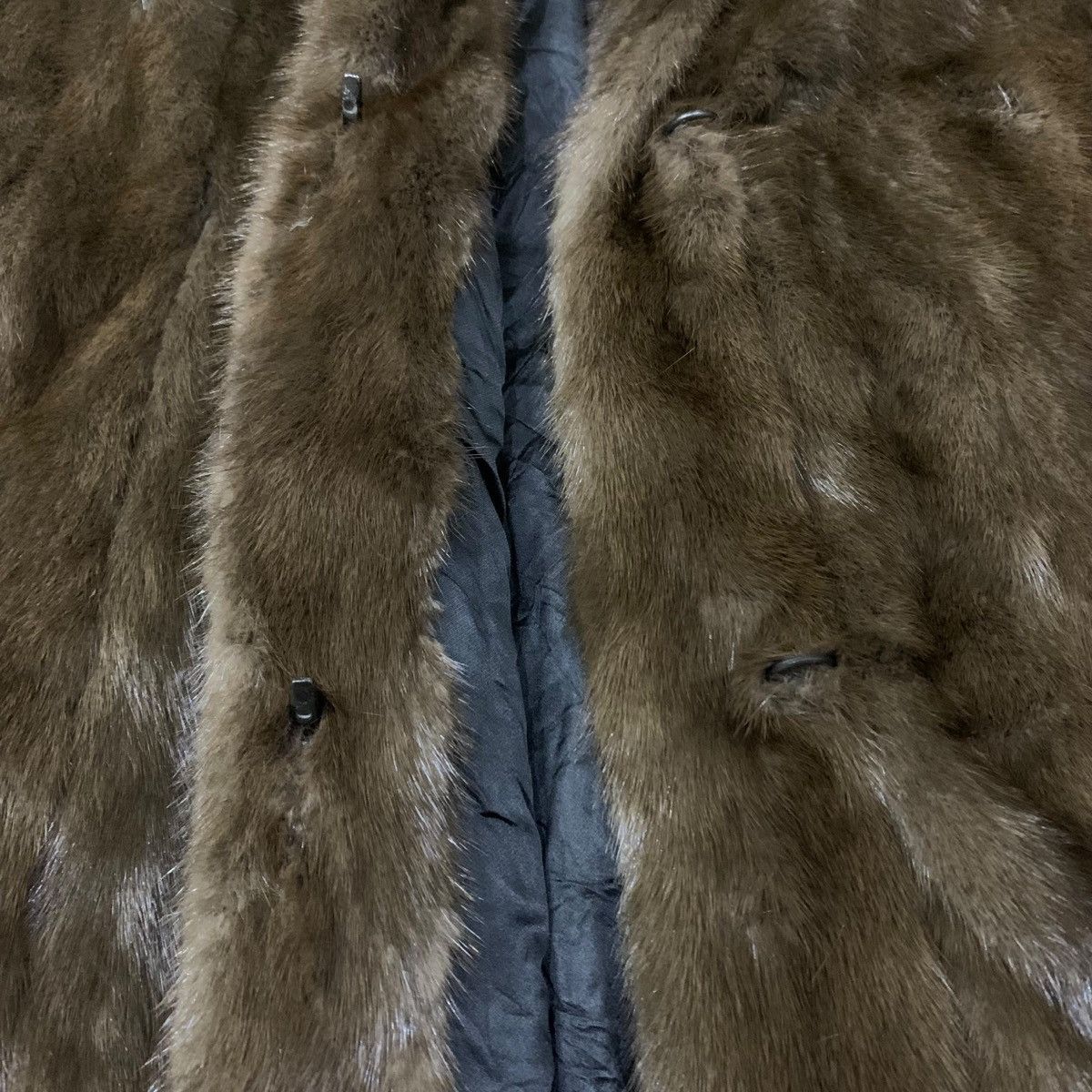 Lanvin × Sagafurs Lanvin Paris Mink Fur Faux Winter Coat Size ONE SIZE - 8 Thumbnail