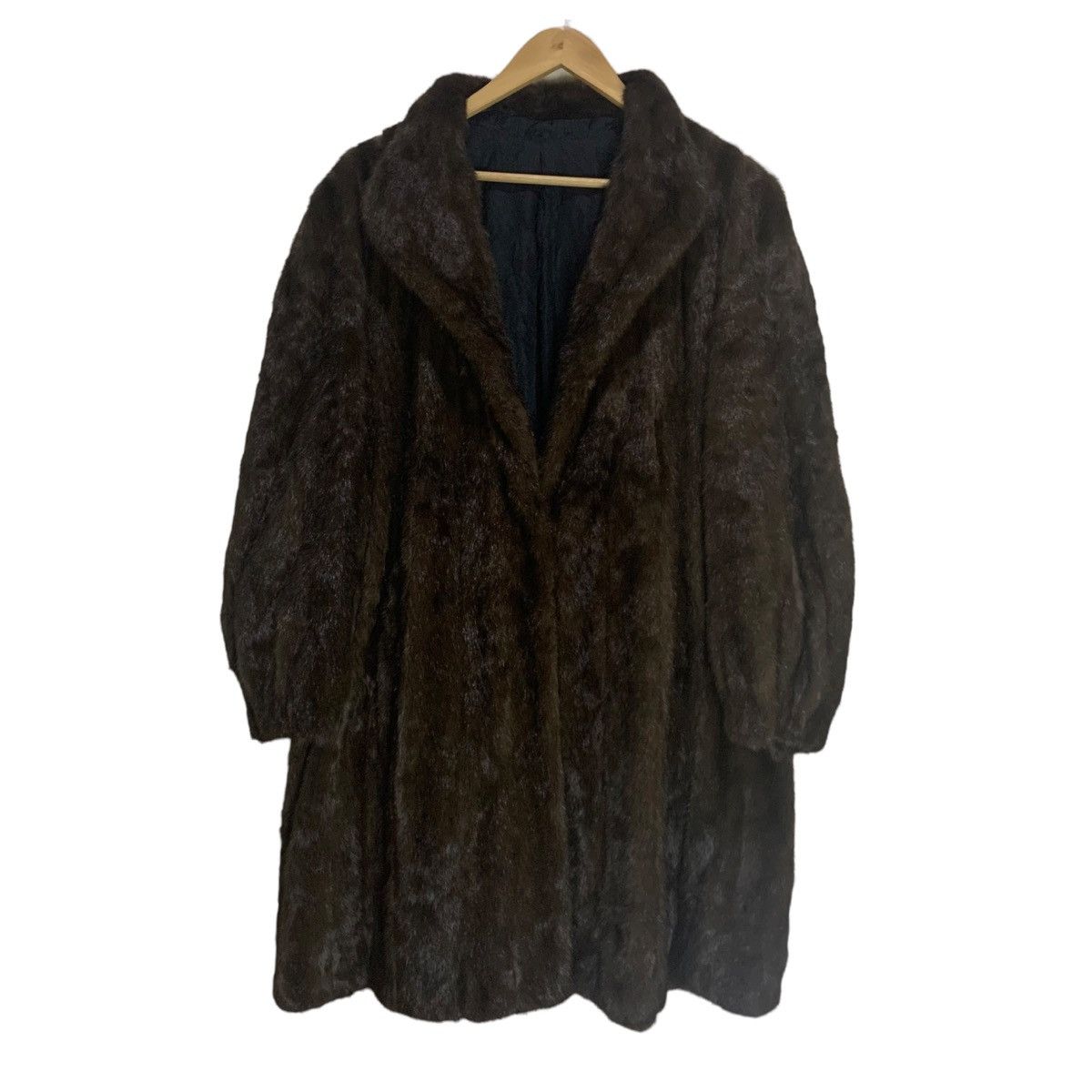 Lanvin × Sagafurs Lanvin Paris Mink Fur Faux Winter Coat Size ONE SIZE - 1 Thumbnail