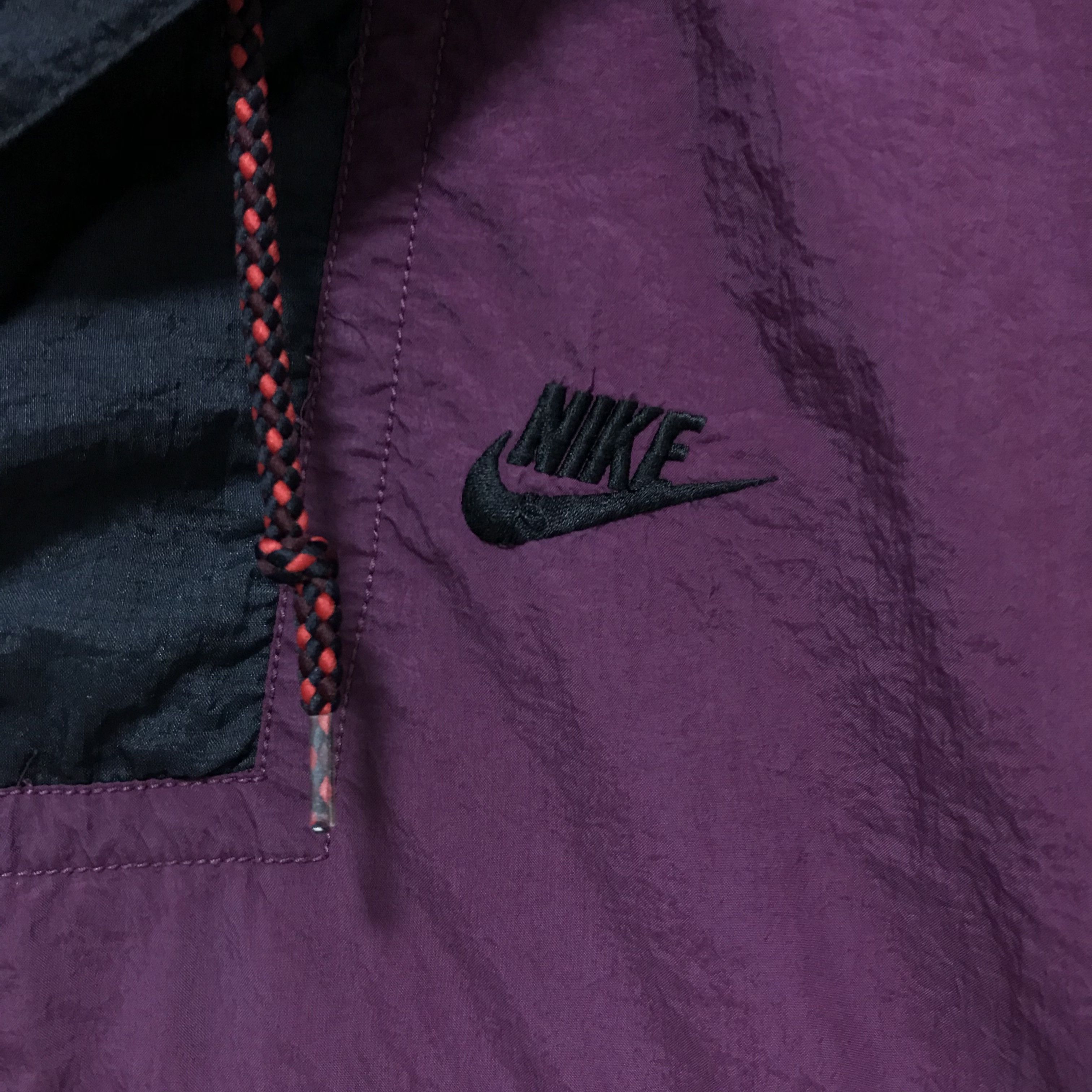 Nike × Vintage NIKE Vintage Anorak Jacket Big Logo 90s Rare Swoosh Size US L / EU 52-54 / 3 - 5 Thumbnail