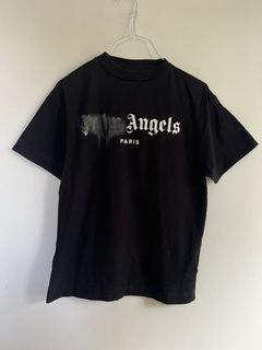 Palm angels sprayed logo paris Active T-Shirt for Sale by AnthonyDejarne