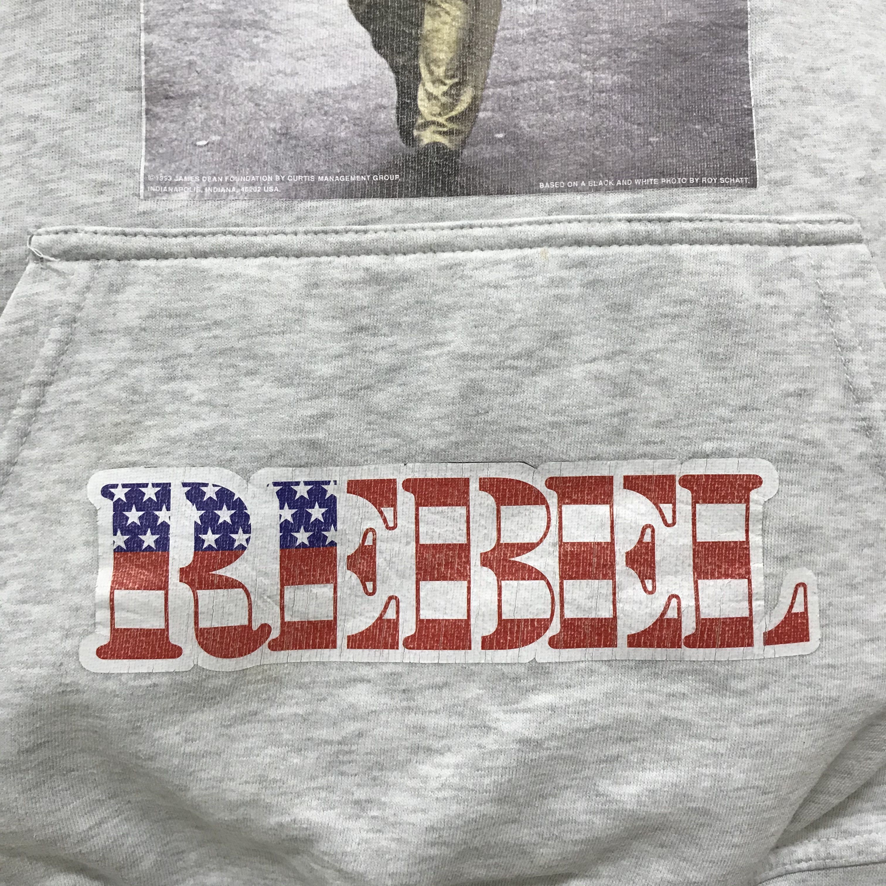 James Jean × Vintage JAMES DEAN REBEL 1993 Vintage Hoodie USA Rare Movie Film Size US M / EU 48-50 / 2 - 6 Thumbnail