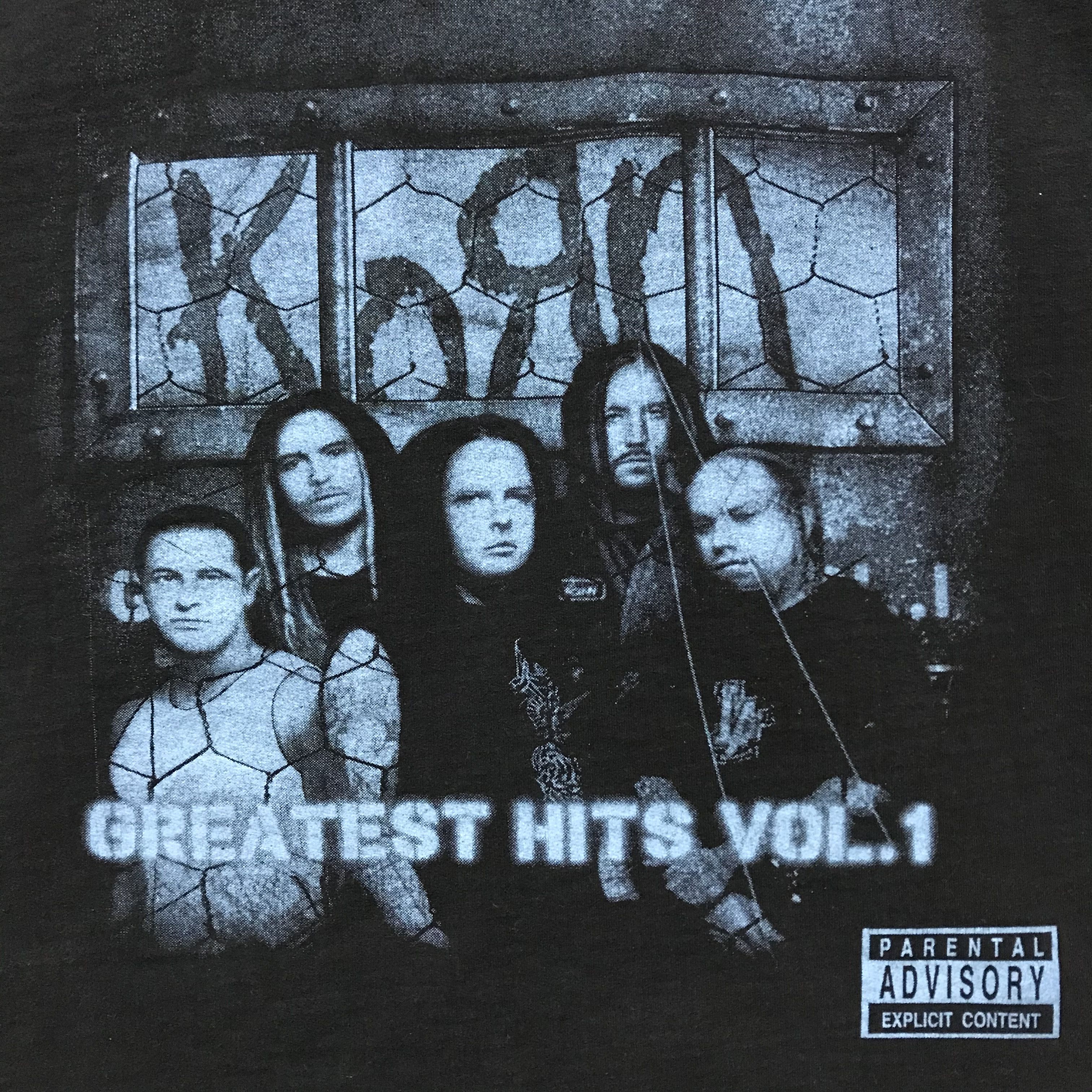 Band Tees × Vintage KORN Greatest Hits Vol. 1 Vintage Hoodie Rare Rock Band Size US S / EU 44-46 / 1 - 5 Thumbnail