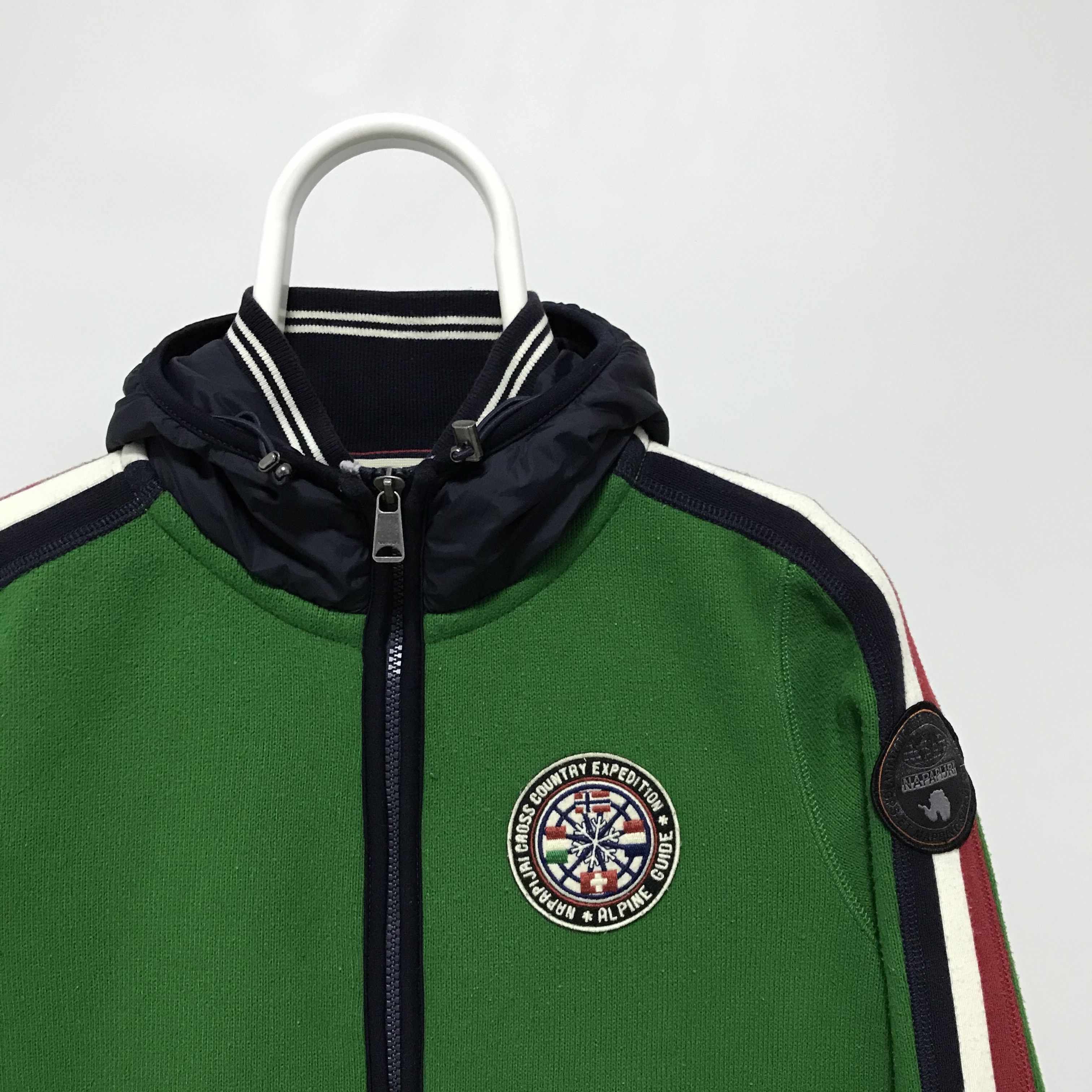 Napapijri NAPAPIJRI Hoodie Knit Jacket Sweater Hooded Zip Up Big Logo Size US S / EU 44-46 / 1 - 3 Thumbnail