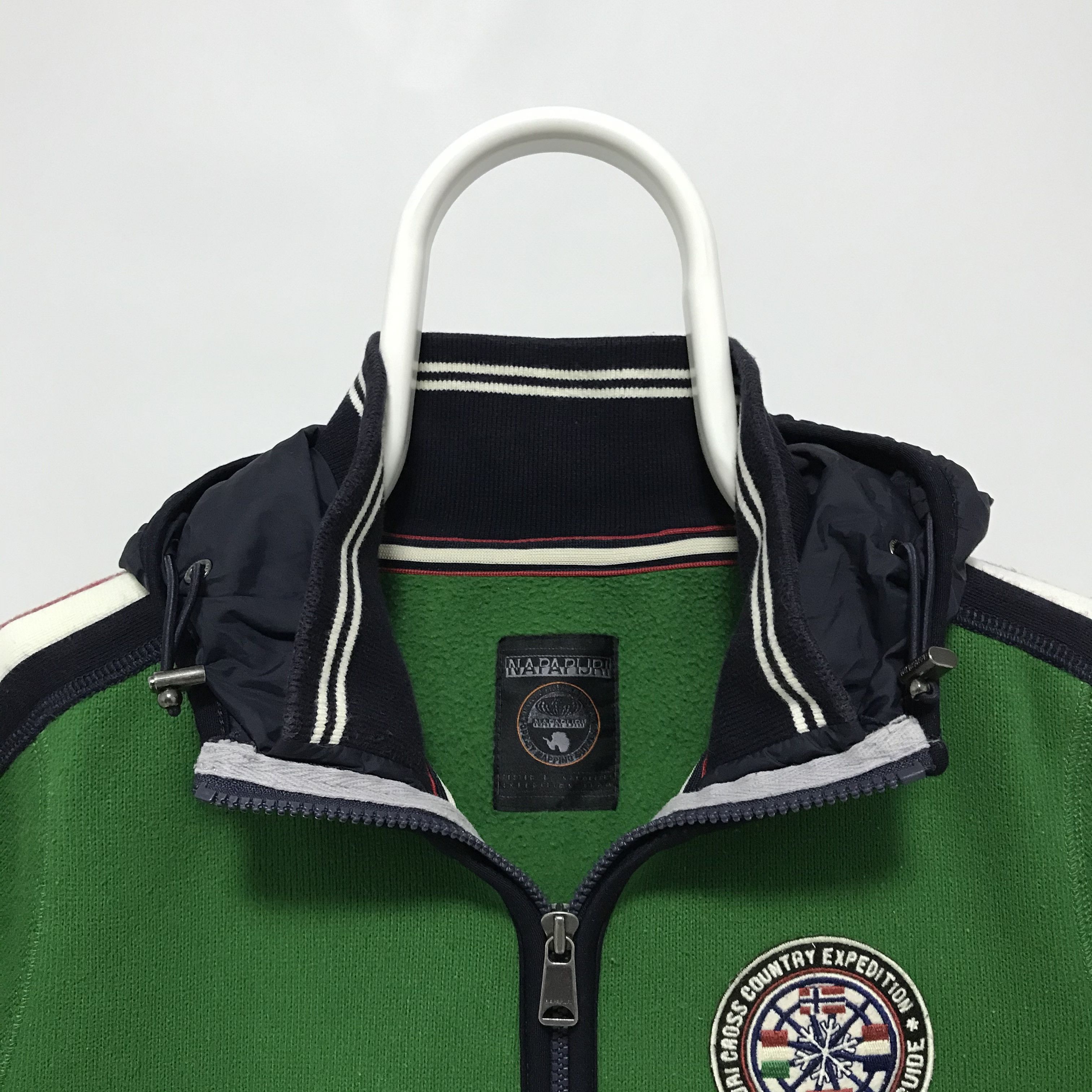 Napapijri NAPAPIJRI Hoodie Knit Jacket Sweater Hooded Zip Up Big Logo Size US S / EU 44-46 / 1 - 4 Thumbnail