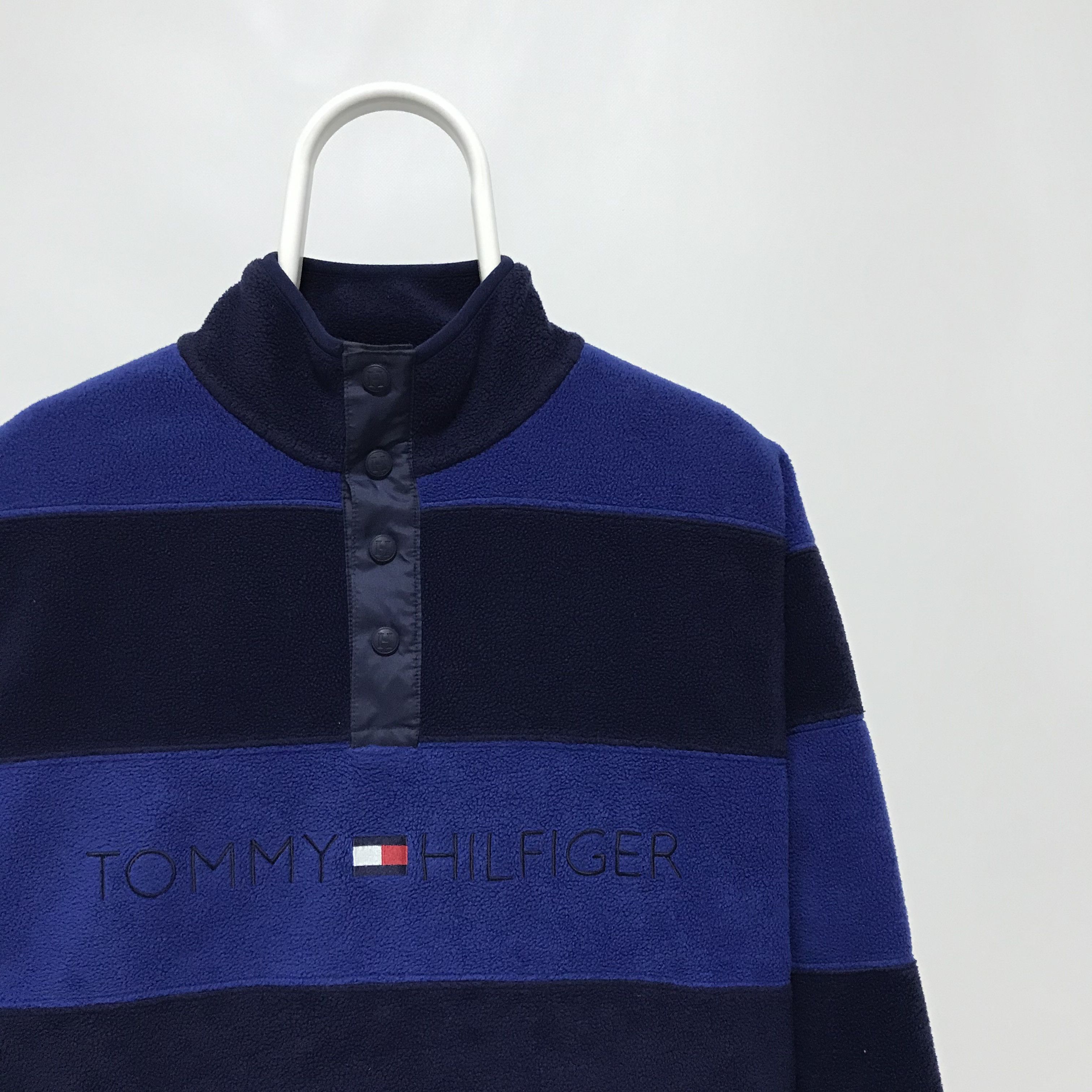 Tommy Hilfiger × Vintage TOMMY HILFIGER Vintage Fleece Jacket Anorak Embroidery Rare Size US M / EU 48-50 / 2 - 3 Thumbnail