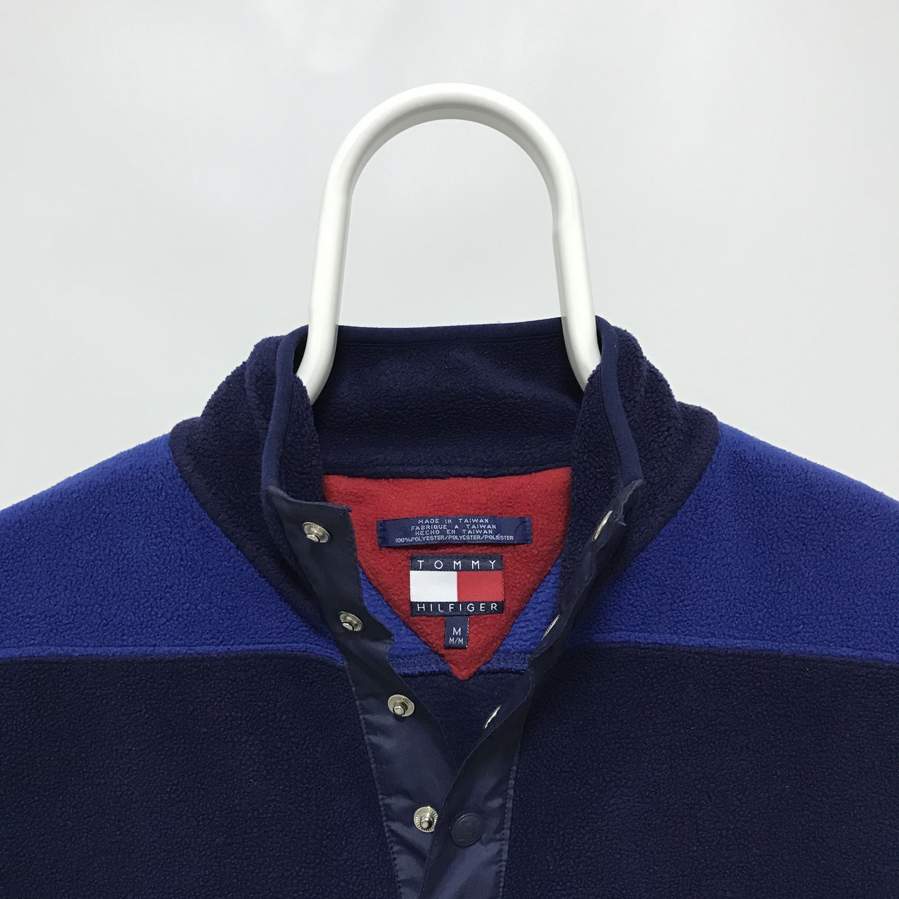 Tommy Hilfiger × Vintage TOMMY HILFIGER Vintage Fleece Jacket Anorak Embroidery Rare Size US M / EU 48-50 / 2 - 4 Thumbnail