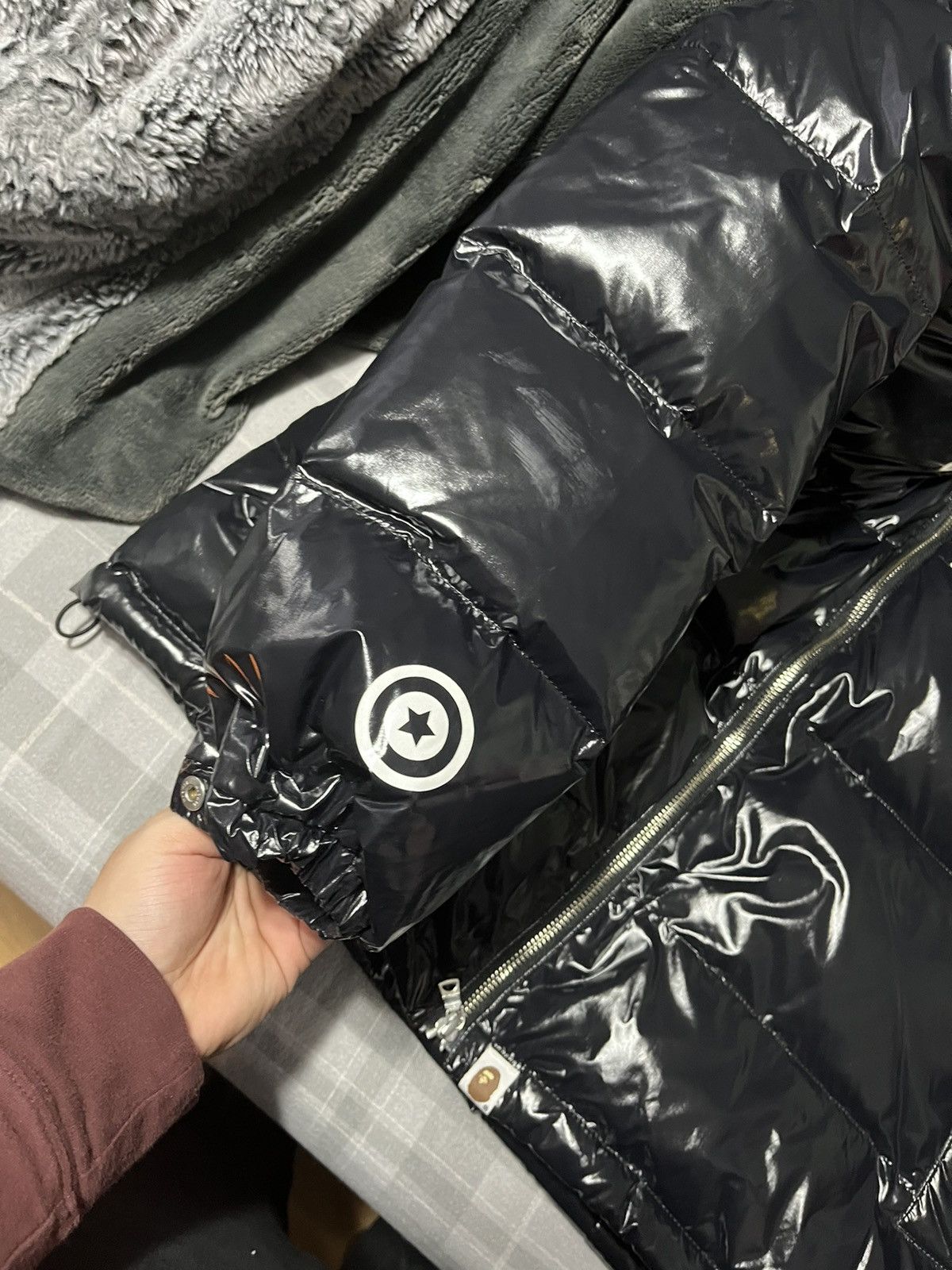 Bape Glossy Shark Down Jacket Size US XL / EU 56 / 4 - 14 Thumbnail