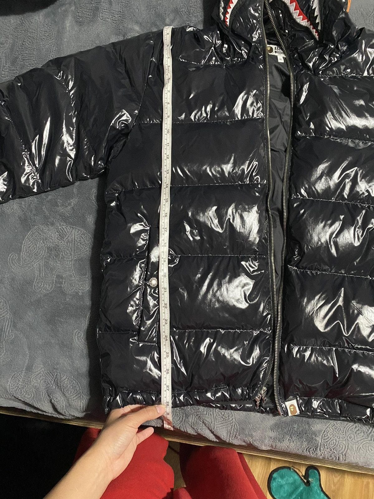 Bape Glossy Shark Down Jacket Size US XL / EU 56 / 4 - 16 Thumbnail