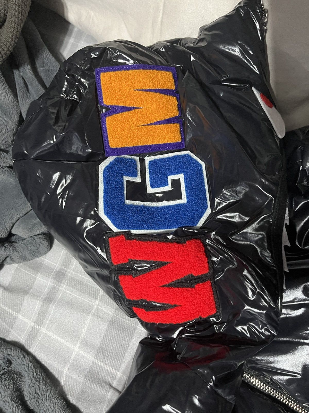 Bape Glossy Shark Down Jacket Size US XL / EU 56 / 4 - 3 Thumbnail