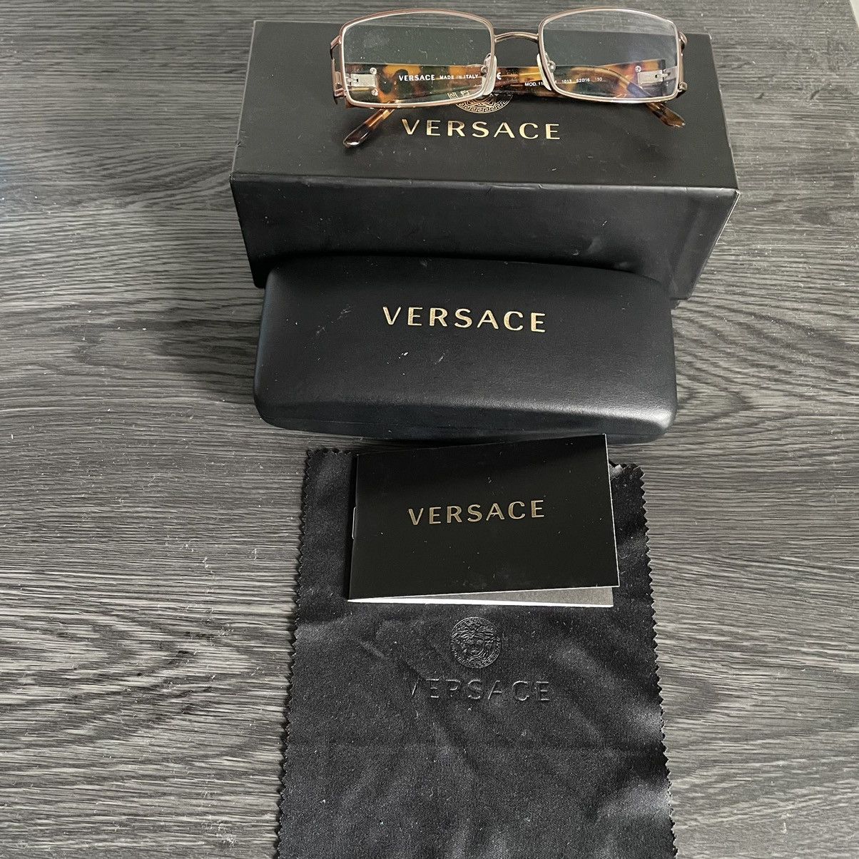 Versace VERSACE VE 1163M 1013 Dark Copper Eyeglasses Frame 52-16-13 Size ONE SIZE - 1 Thumbnail
