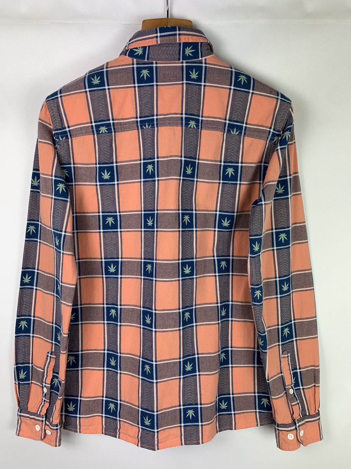 Huf HUF men’s long sleeve checked Hemp cannabis logo shirt Size US S / EU 44-46 / 1 - 4 Thumbnail