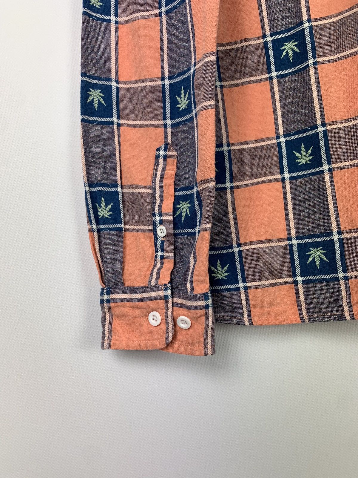 Huf HUF men’s long sleeve checked Hemp cannabis logo shirt Size US S / EU 44-46 / 1 - 5 Thumbnail