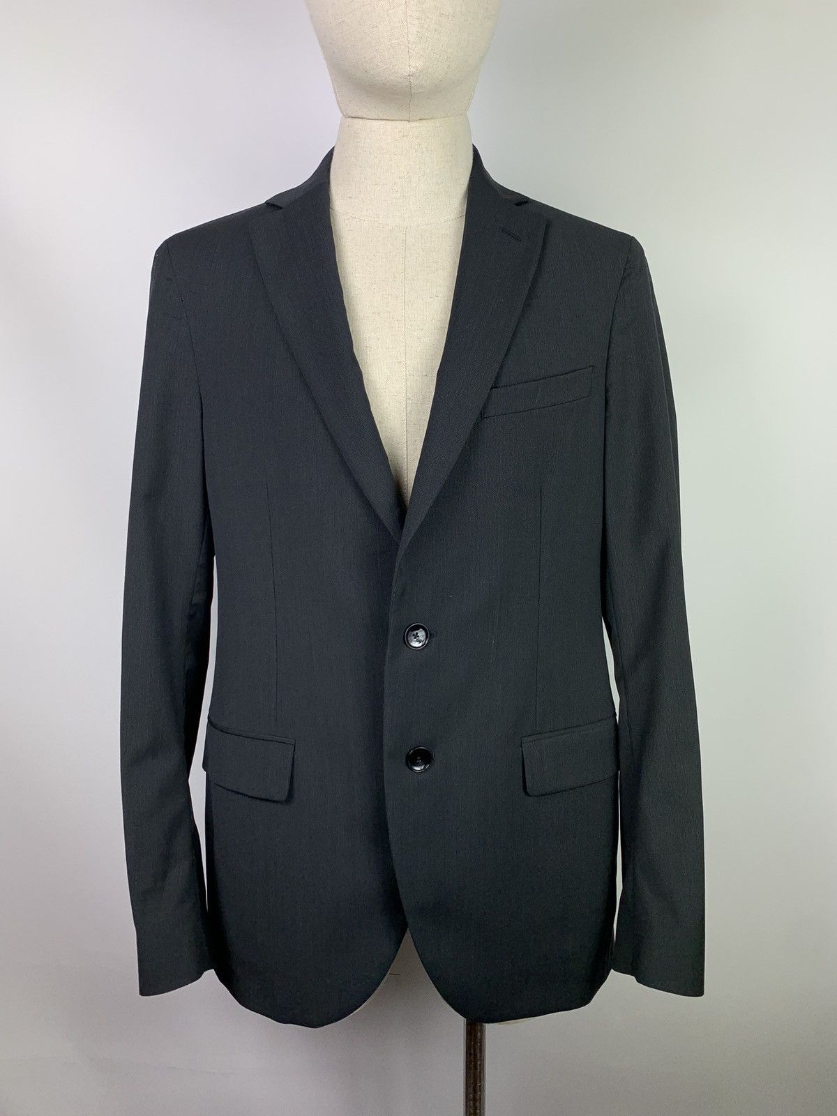 Designer × Paoloni Paoloni men’s wool stripes blazet jacket sport coat size 46 Size 36R - 2 Thumbnail