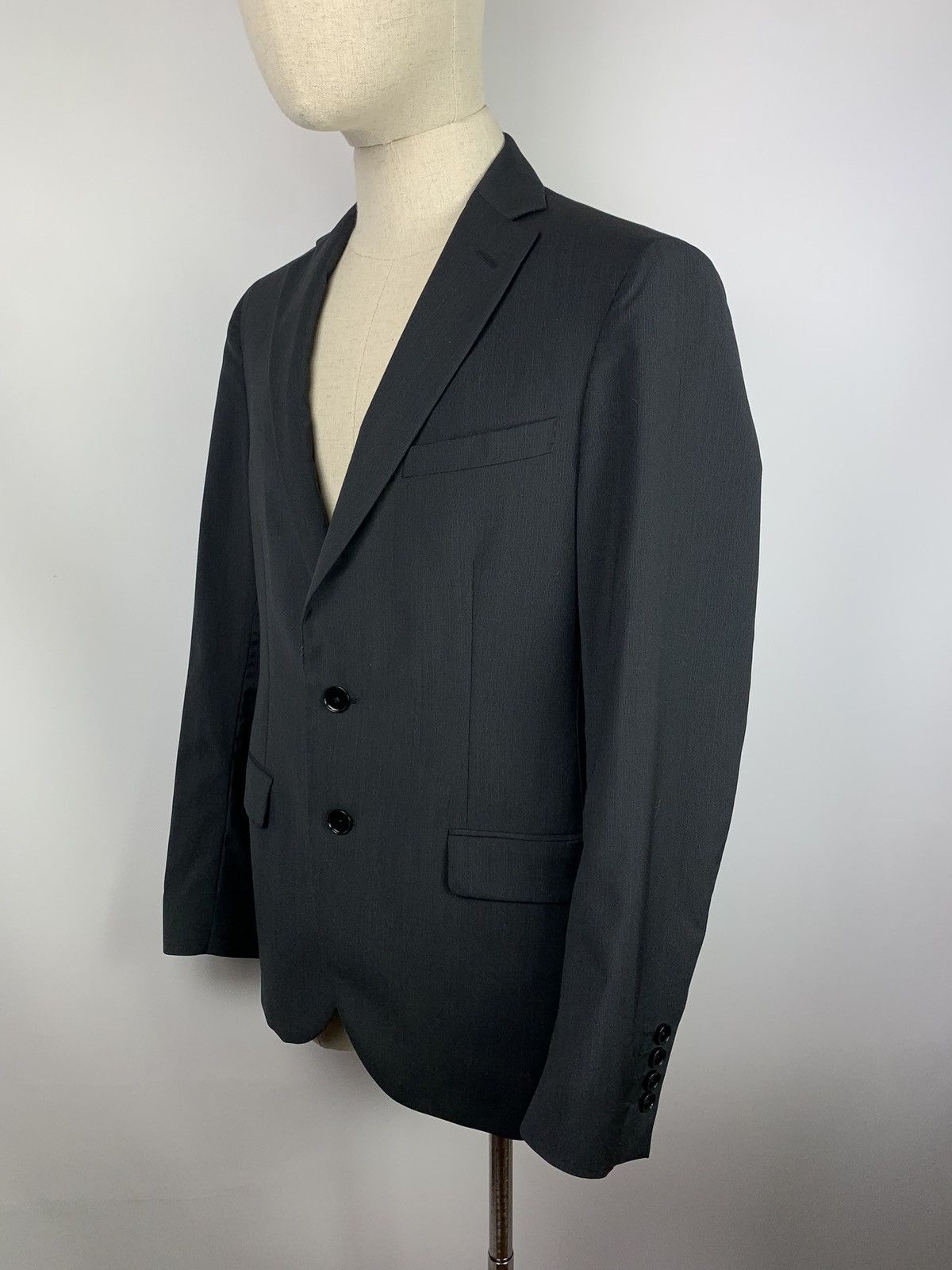 Designer × Paoloni Paoloni men’s wool stripes blazet jacket sport coat size 46 Size 36R - 1 Thumbnail