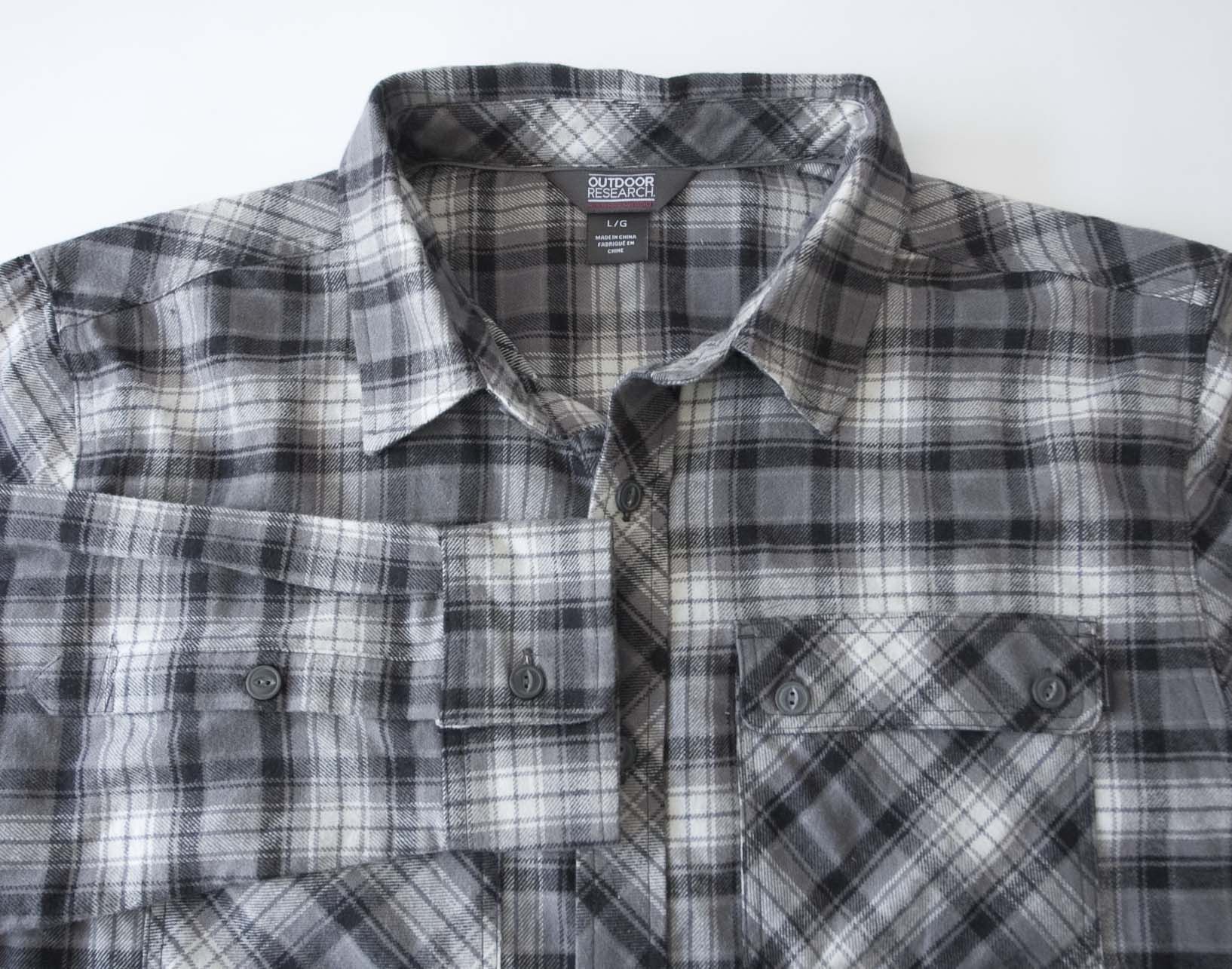 Outdoor Research Outdoor Research Shirt Flannel Gray Size L Size US L / EU 52-54 / 3 - 1 Thumbnail