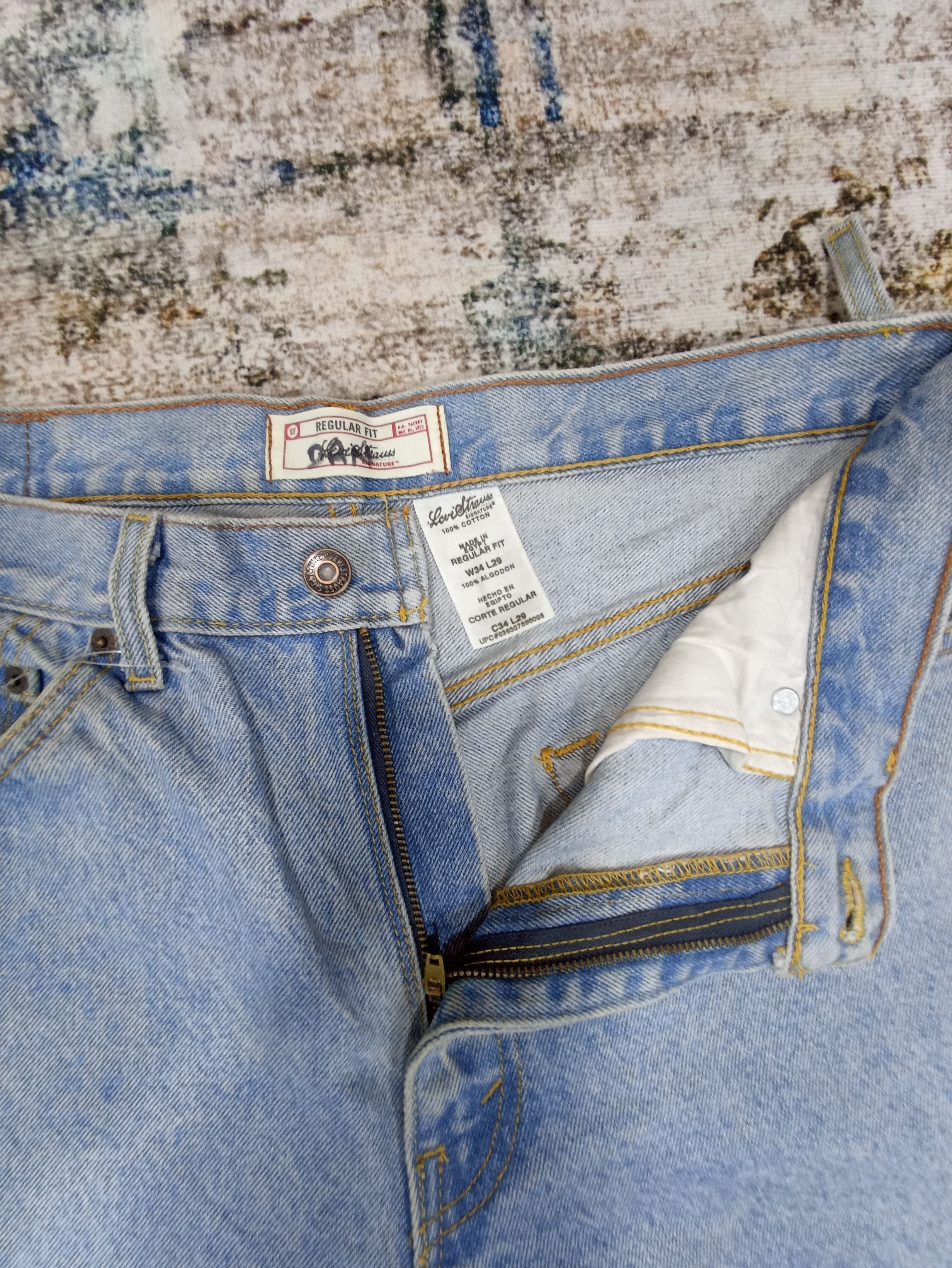 Jean × Levi's × Vintage Vintage Levi's Signature Light Wash Jeans 34x29 - J061 Size US 34 / EU 50 - 3 Thumbnail