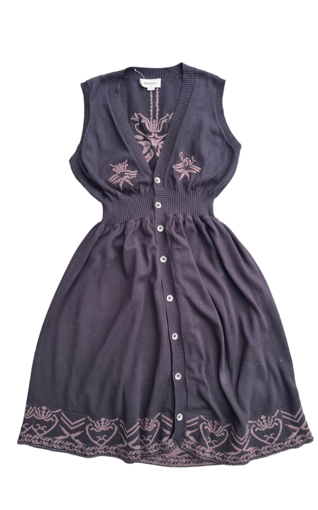 Diesel Diesel black dress with an embroidery Size S / US 4 / IT 40 - 1 Thumbnail