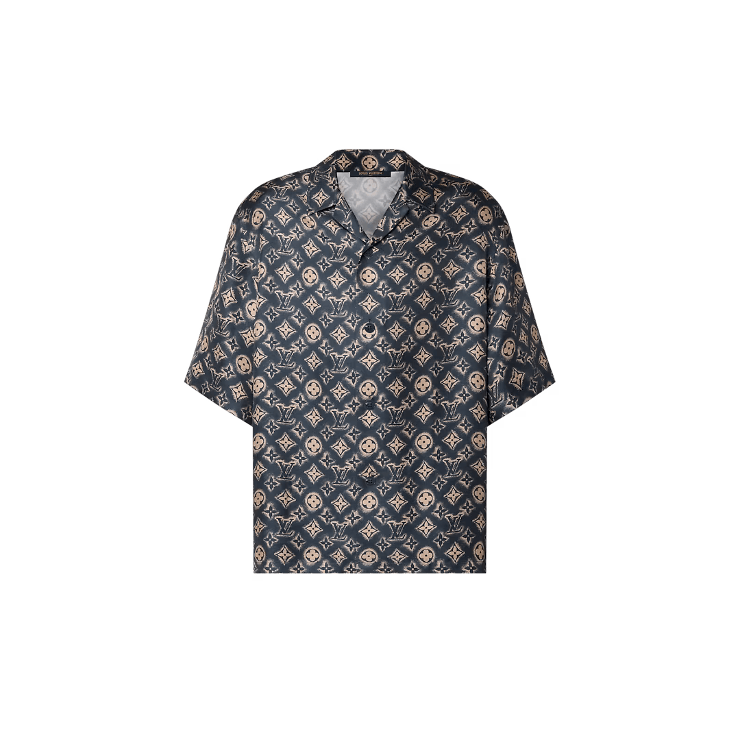 Louis Vuitton Monogram Bandana Short-Sleeved Denim Shirt
