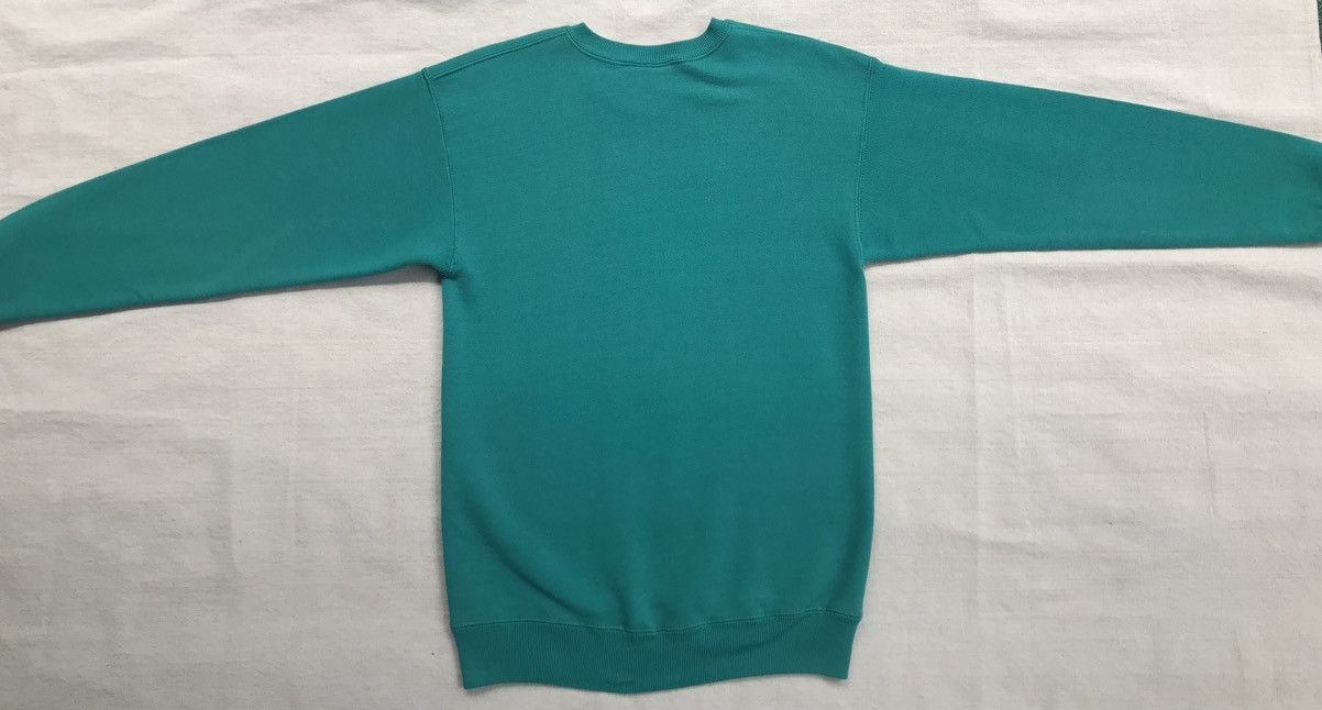 Lee VTG 90s Lee Heavyweight Turquoise Blank Sweatshirt Small Size US S / EU 44-46 / 1 - 6 Thumbnail