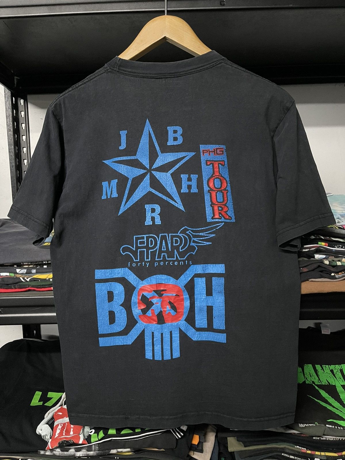 Bounty Hunter Rare Vintage PHG Bounty Hunter Tour Bape Faded Tees Size US M / EU 48-50 / 2 - 2 Thumbnail