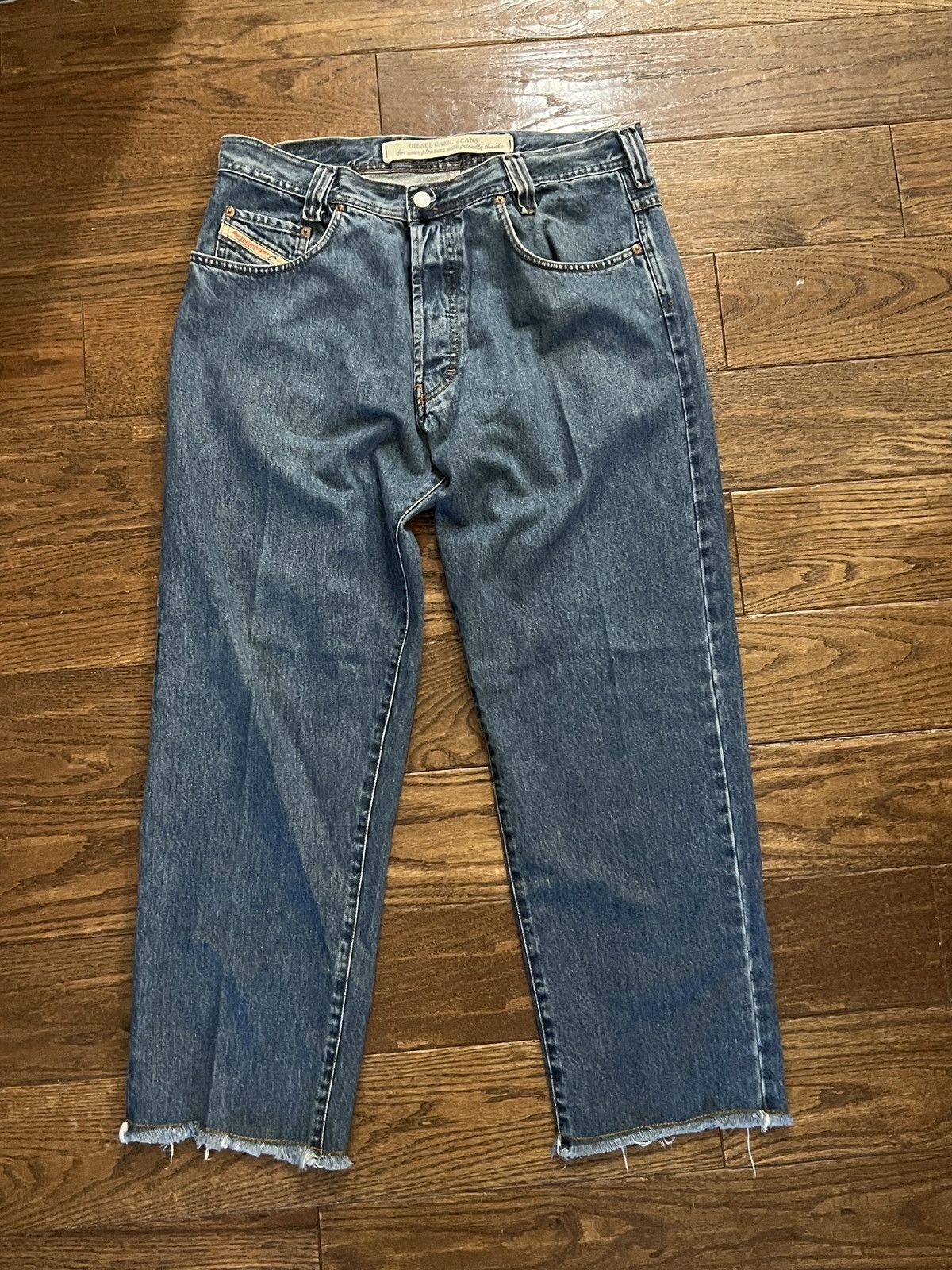 Diesel Vintage 90s Diesel Saddle Denim Jeans Size US 36 / EU 52 - 2 Thumbnail