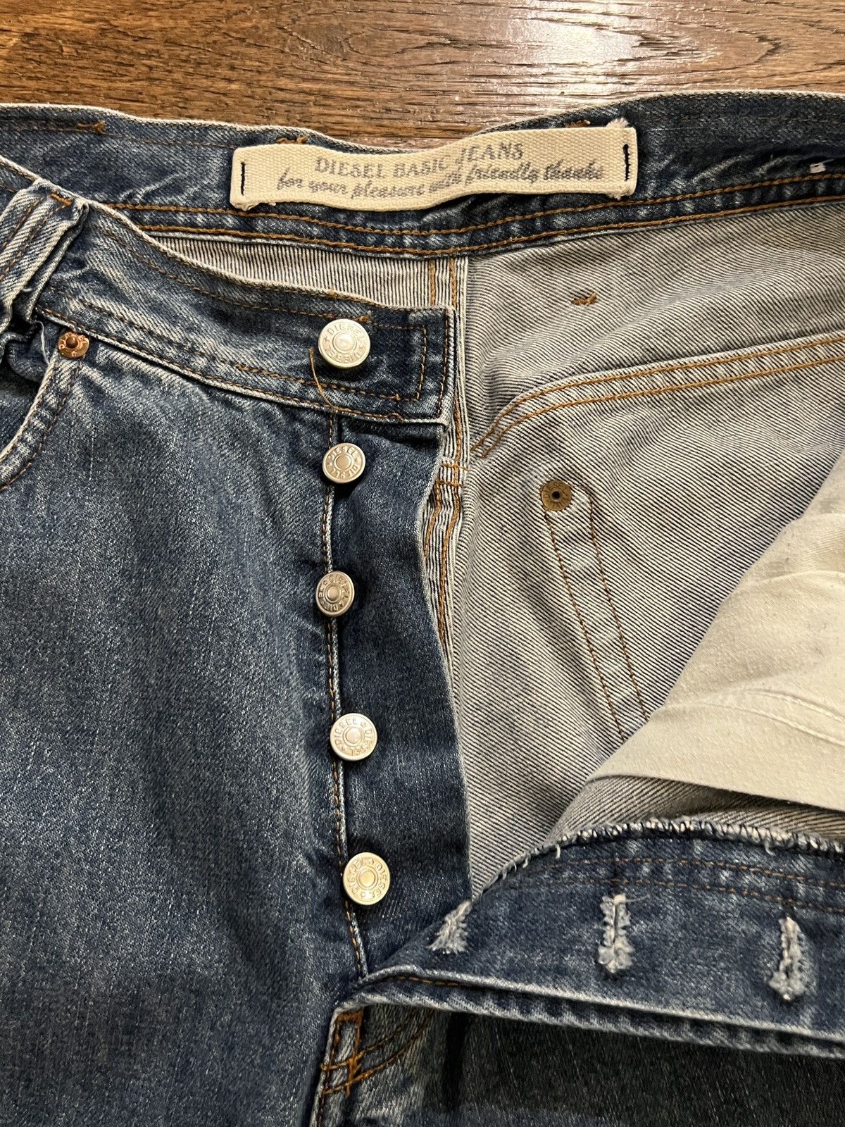 Diesel Vintage 90s Diesel Saddle Denim Jeans Size US 36 / EU 52 - 4 Thumbnail