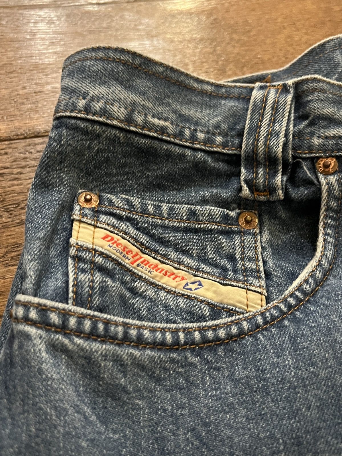 Diesel Vintage 90s Diesel Saddle Denim Jeans Size US 36 / EU 52 - 3 Thumbnail