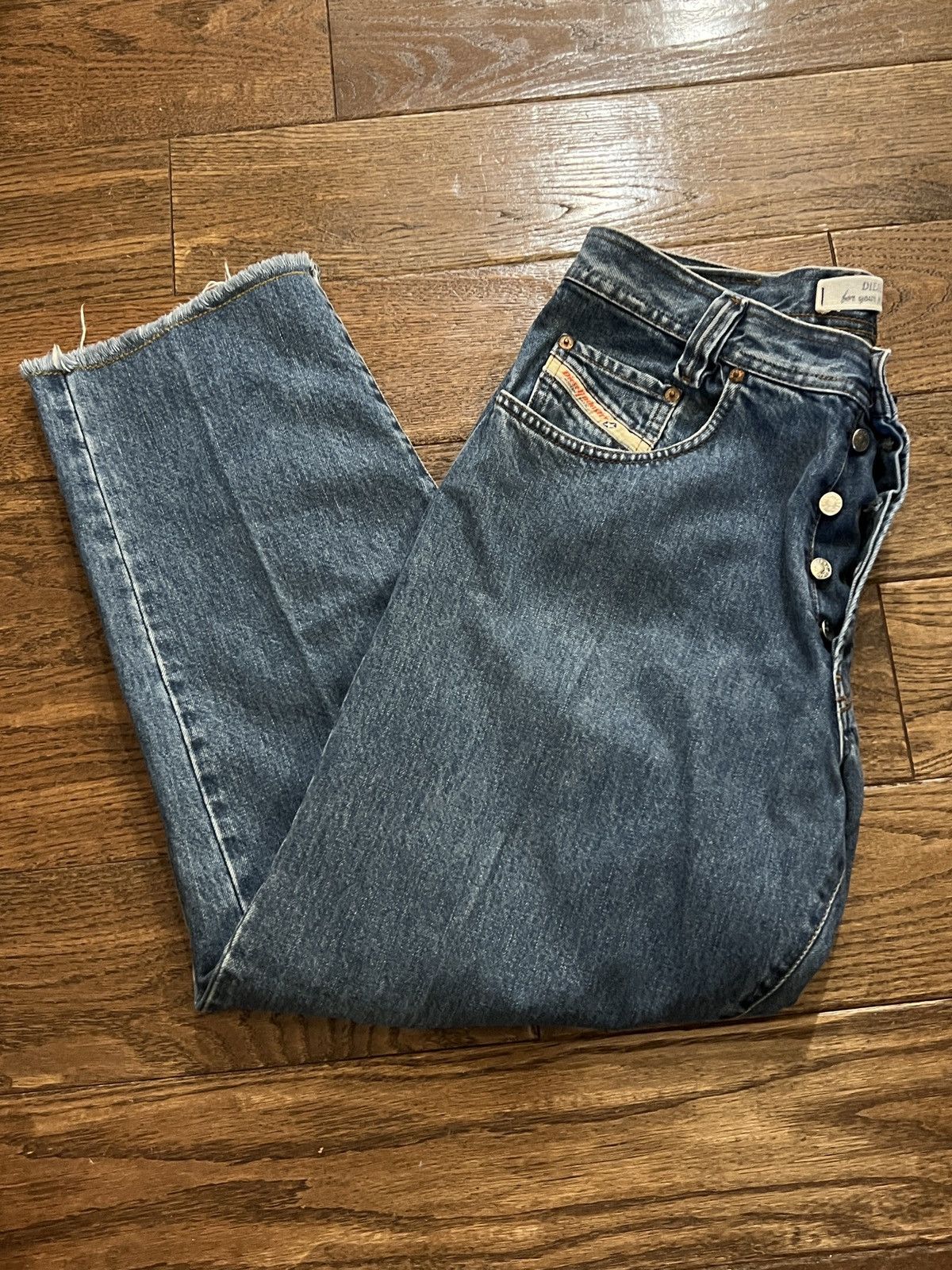 Diesel Vintage 90s Diesel Saddle Denim Jeans Size US 36 / EU 52 - 1 Thumbnail