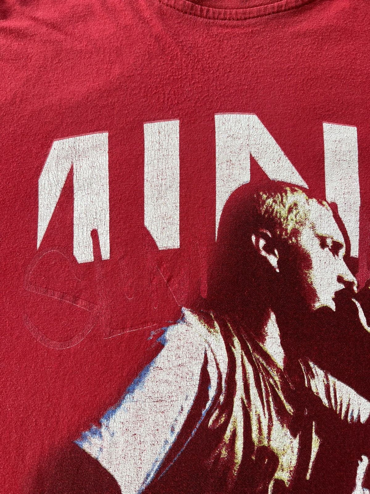 Band Tees Vintage 2000s Eminem Red Tee (Dr. Dre 50 Cent) Size US XL / EU 56 / 4 - 4 Thumbnail