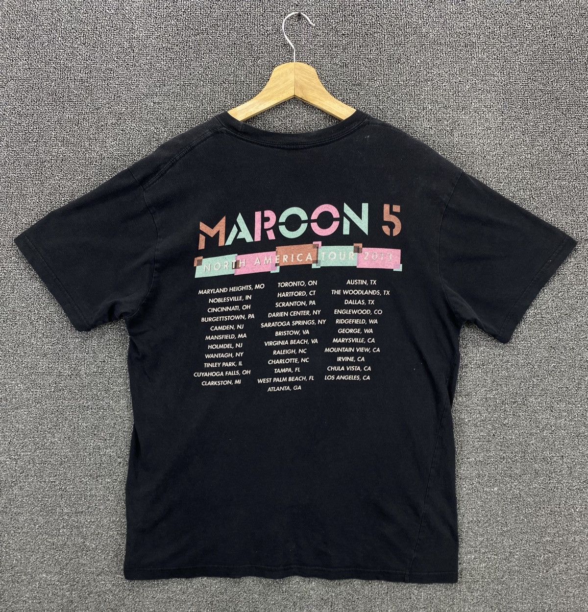 Band Tees Maroon 5 North American Tour Rock Band Tees T Shirts Size US L / EU 52-54 / 3 - 8 Thumbnail