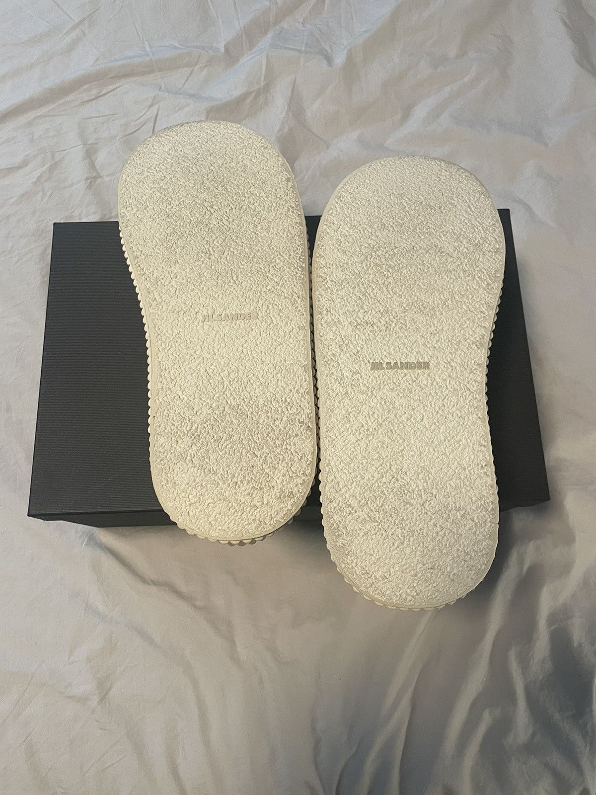 Jil Sander Jil Sander Off White Canvas Sneakers Size 41 (fits 42 too) Size US 8 / EU 41 - 4 Thumbnail