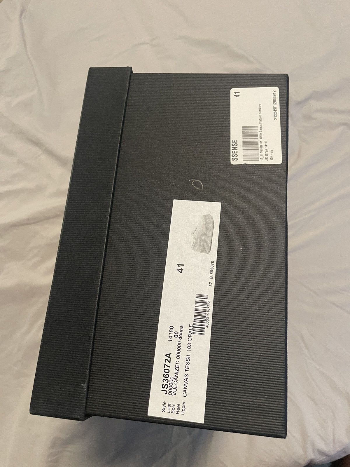 Jil Sander Jil Sander Off White Canvas Sneakers Size 41 (fits 42 too) Size US 8 / EU 41 - 6 Thumbnail