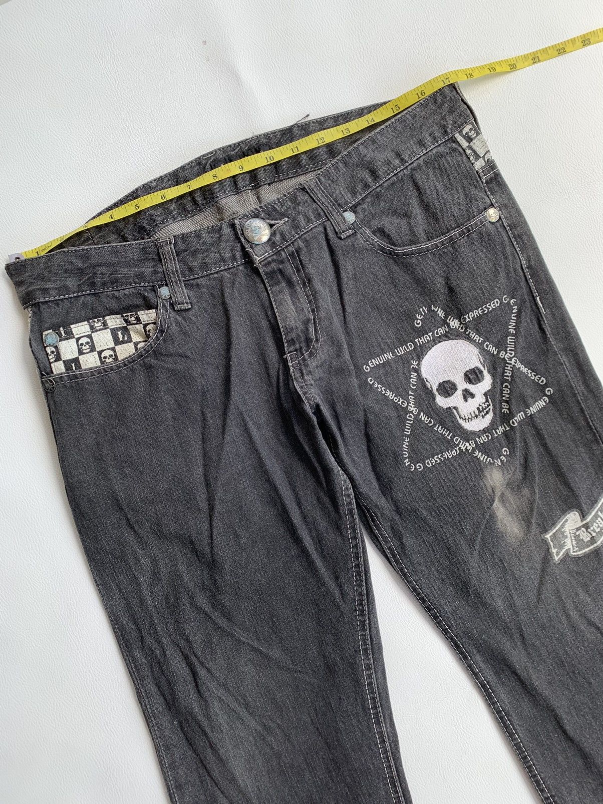If Six Was Nine × Japanese Brand × Le Grande Bleu (L.G.B.) Y2k skullbones japanese brand Size US 34 / EU 50 - 9 Thumbnail
