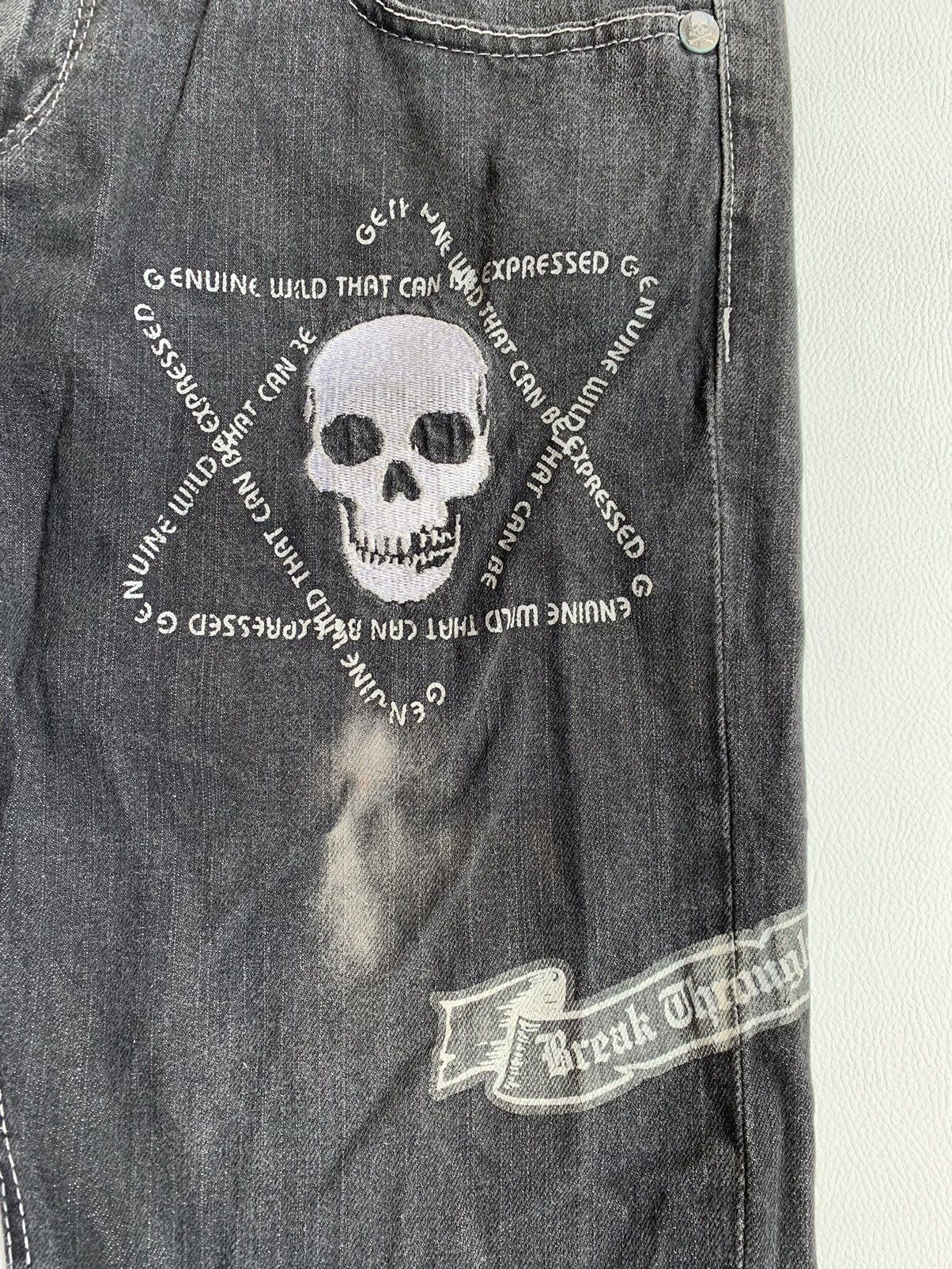 If Six Was Nine × Japanese Brand × Le Grande Bleu (L.G.B.) Y2k skullbones japanese brand Size US 34 / EU 50 - 4 Thumbnail